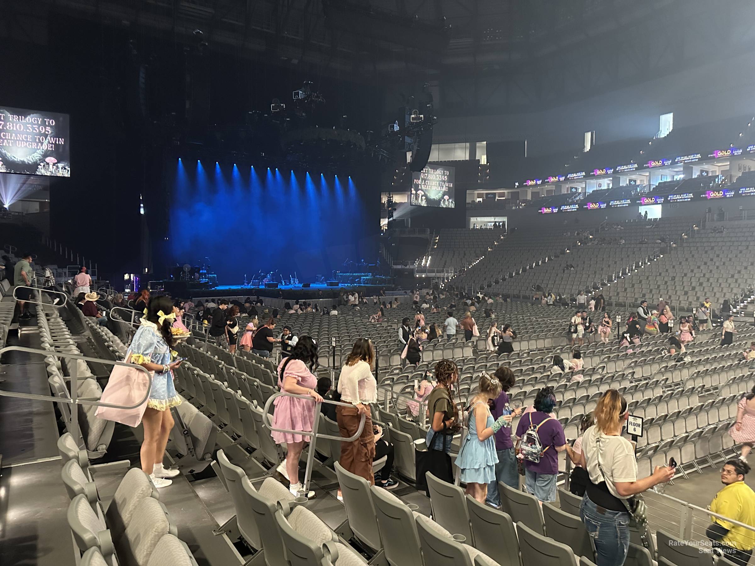 section 122, row 7 seat view  for concert - ariat arena