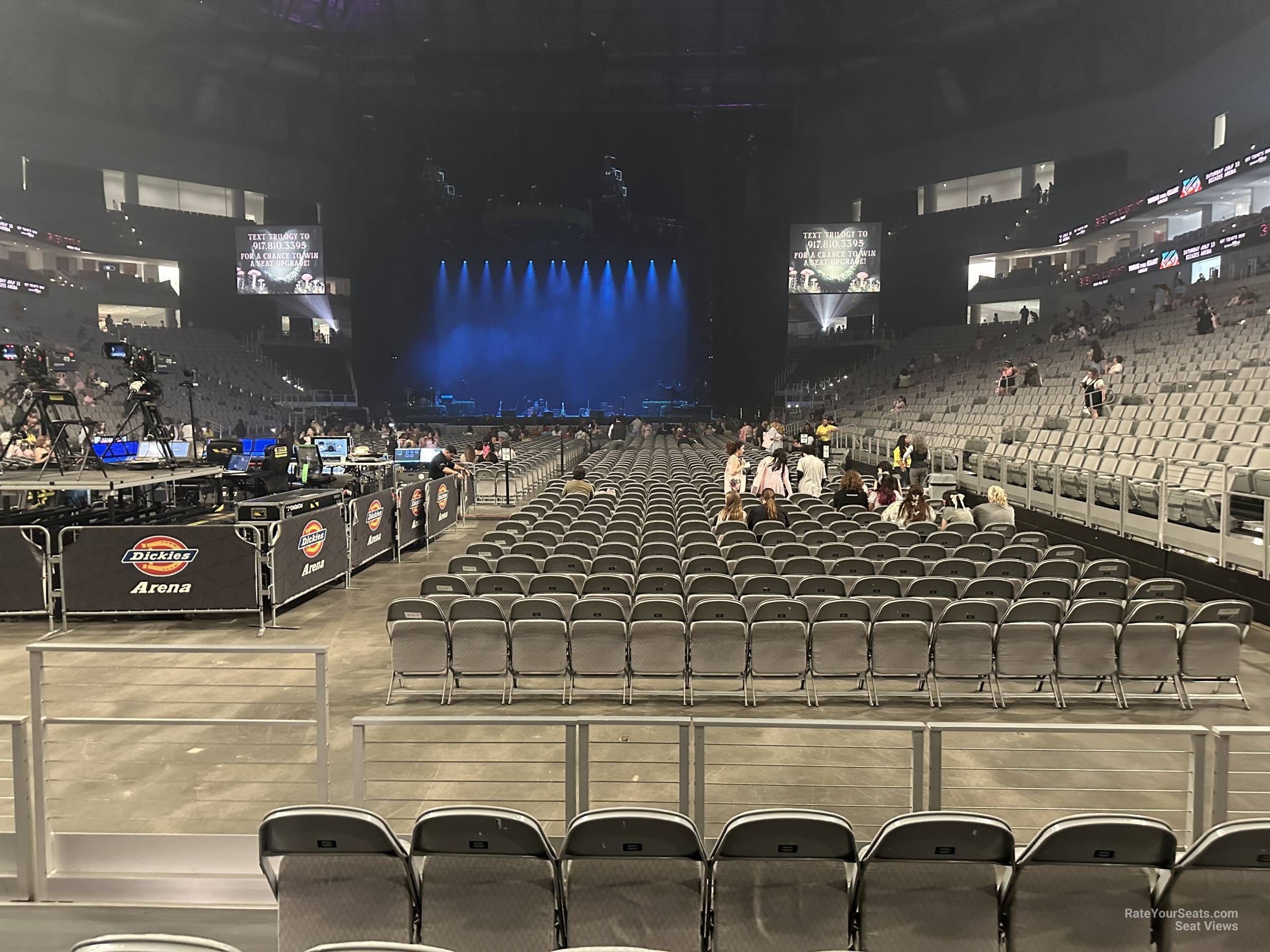 section 14, row 7 seat view  for concert - dickies arena