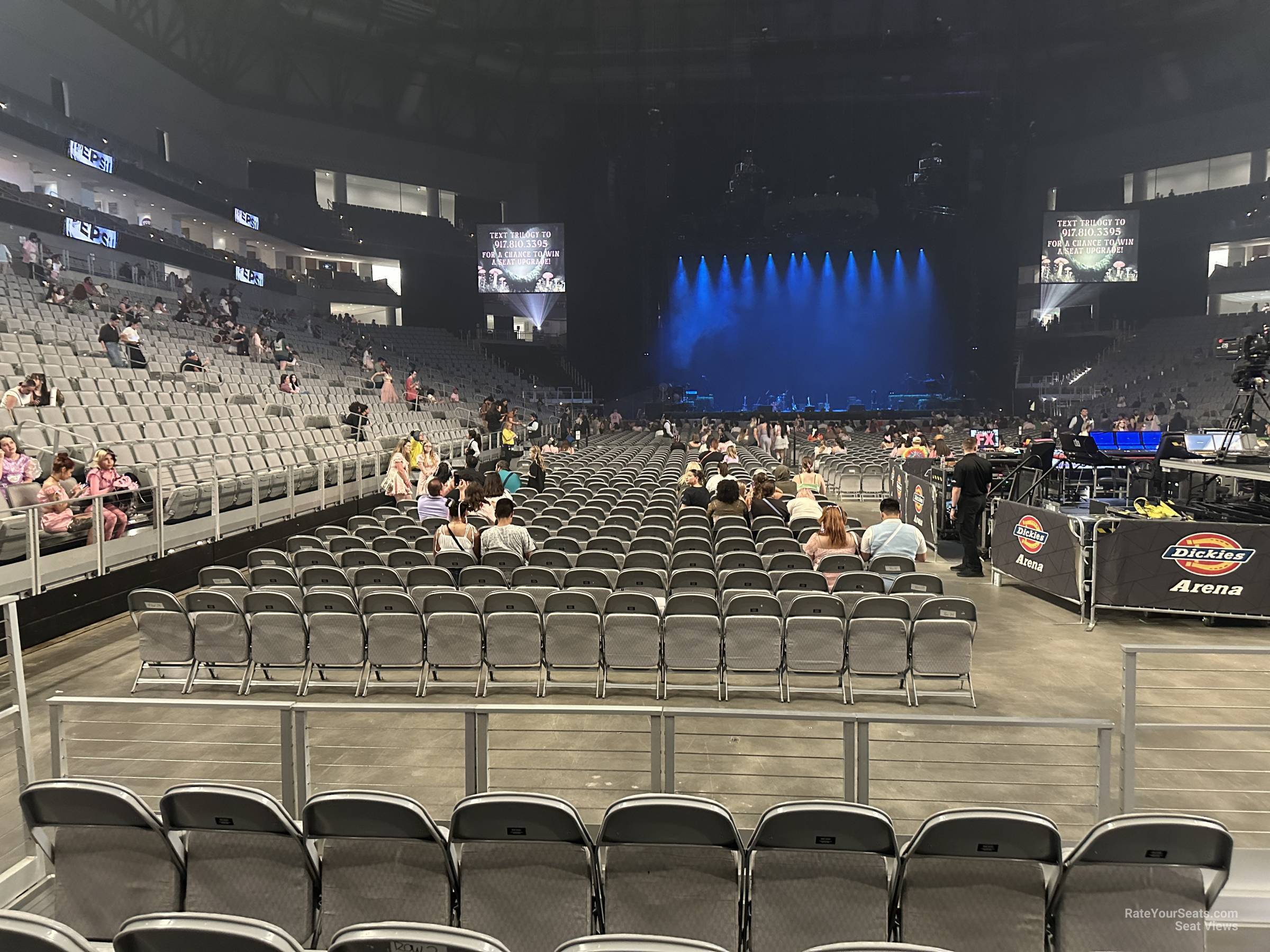 section 16, row 7 seat view  for concert - dickies arena
