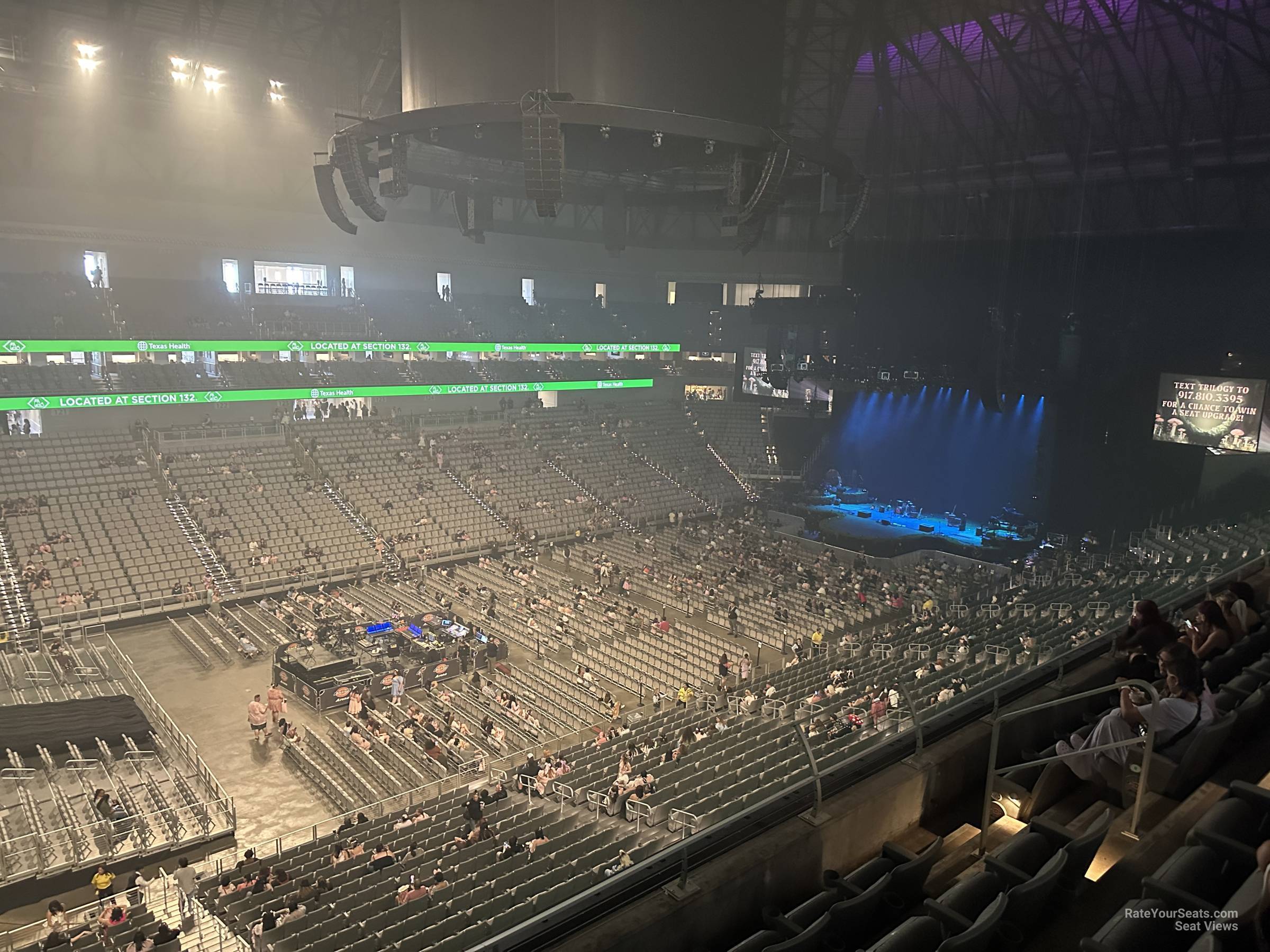 section 210, row 4 seat view  for concert - dickies arena