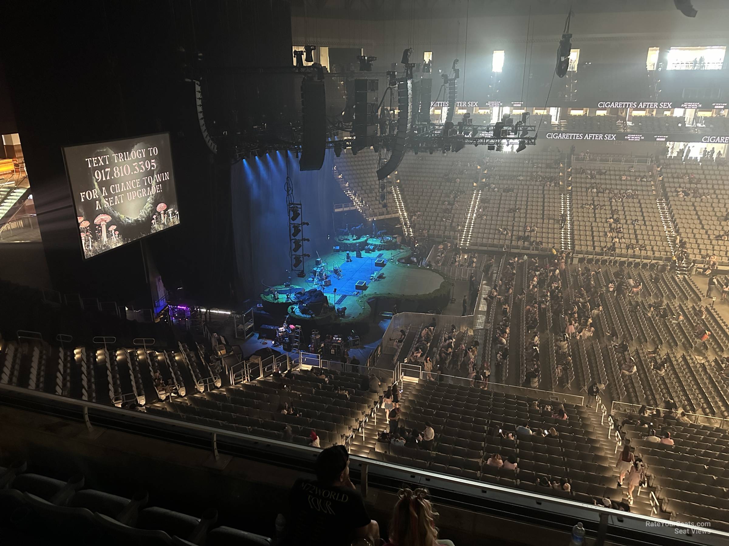 section 225, row 4 seat view  for concert - dickies arena