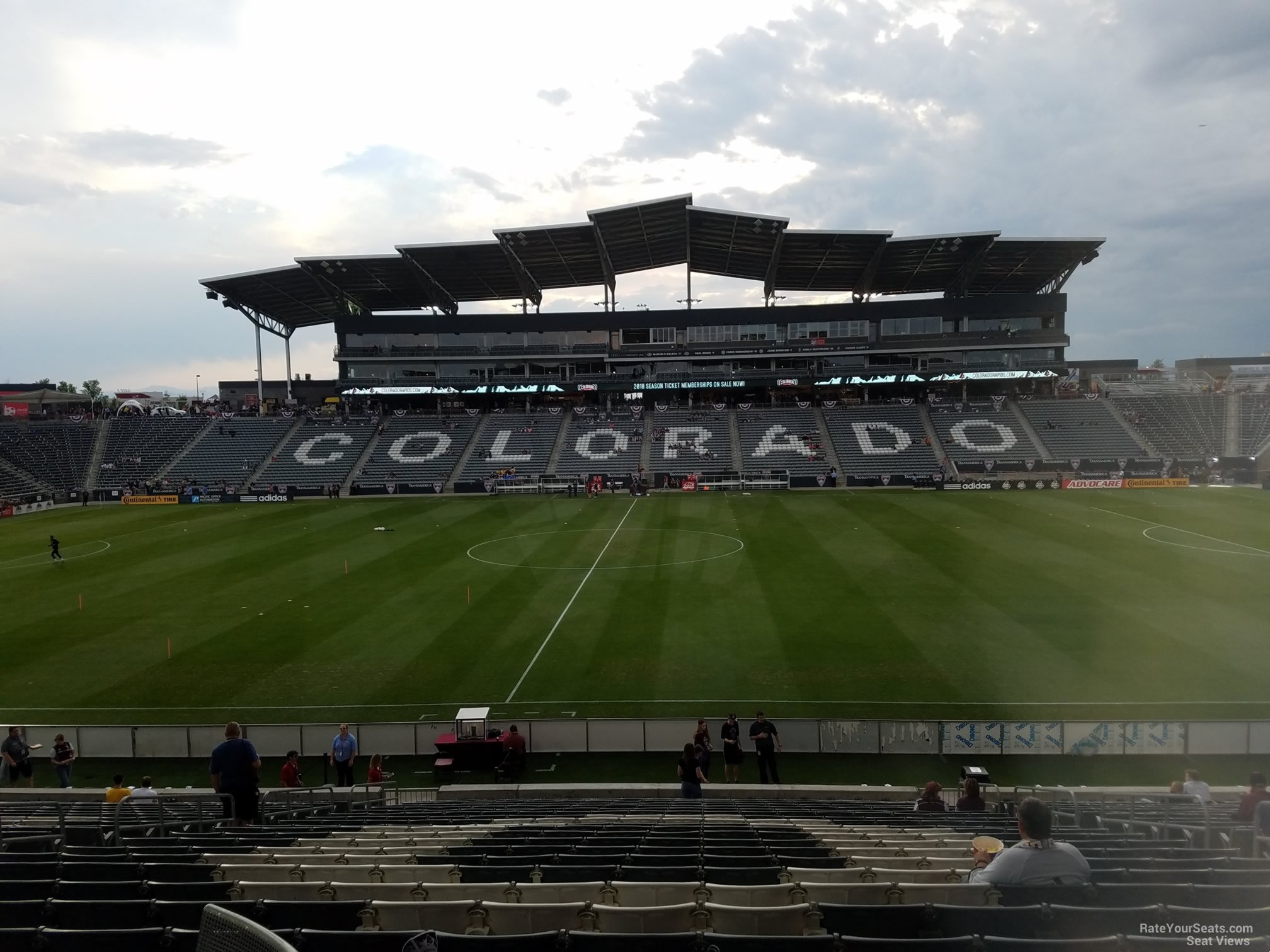 patio 106 seat view  for soccer - dick