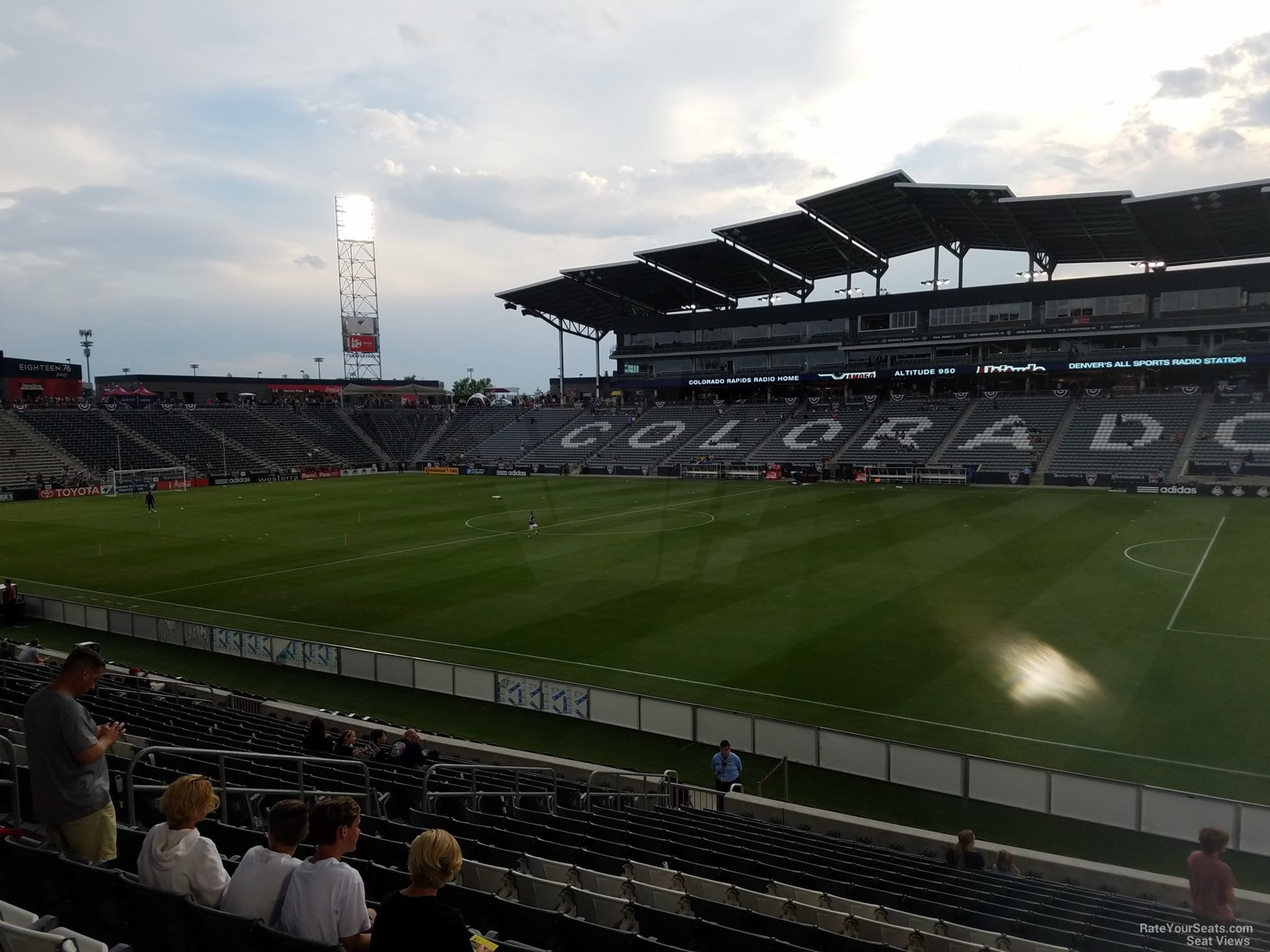 section 103, row 18 seat view  for soccer - dick