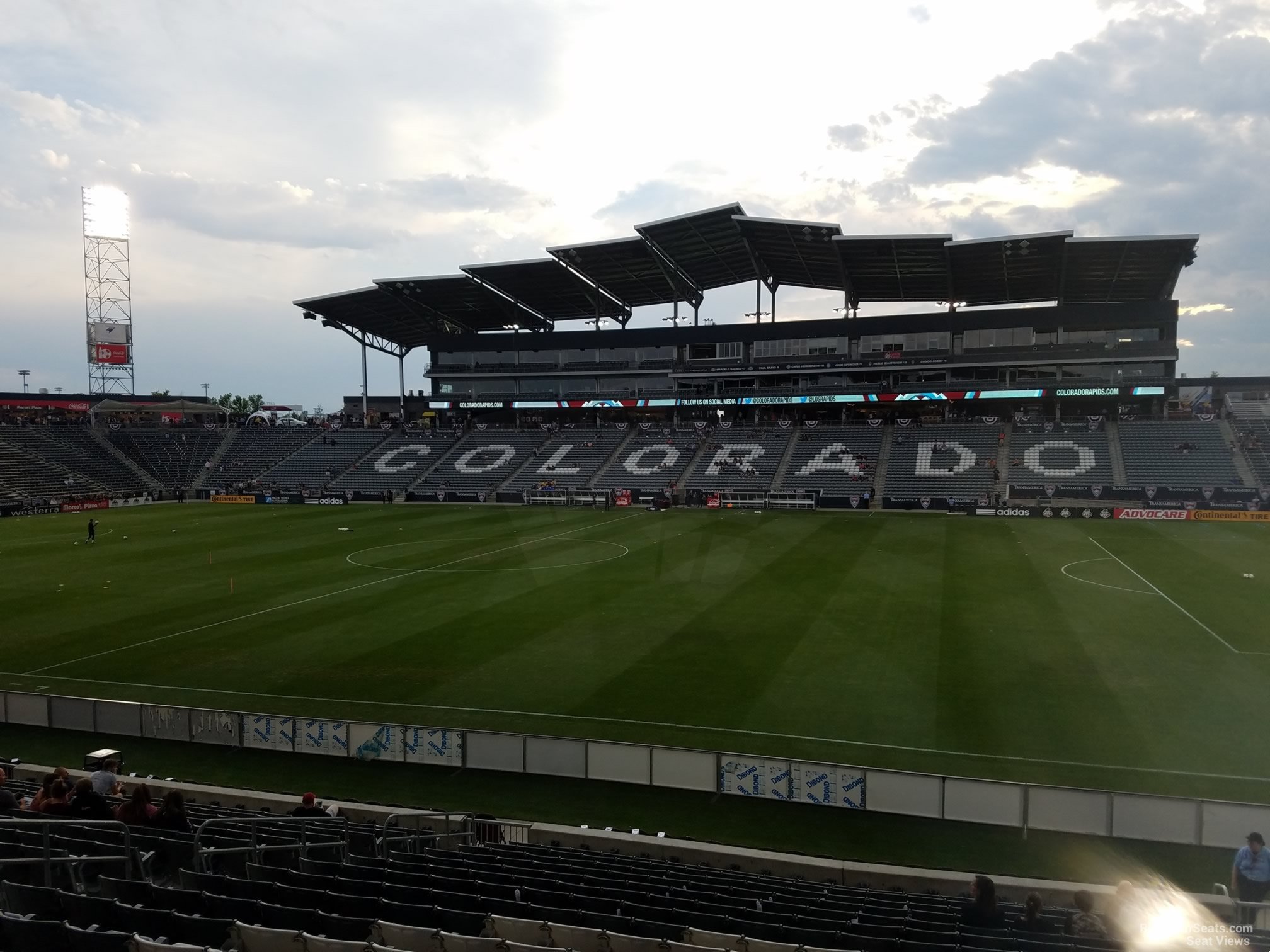 section 104, row 18 seat view  for soccer - dick
