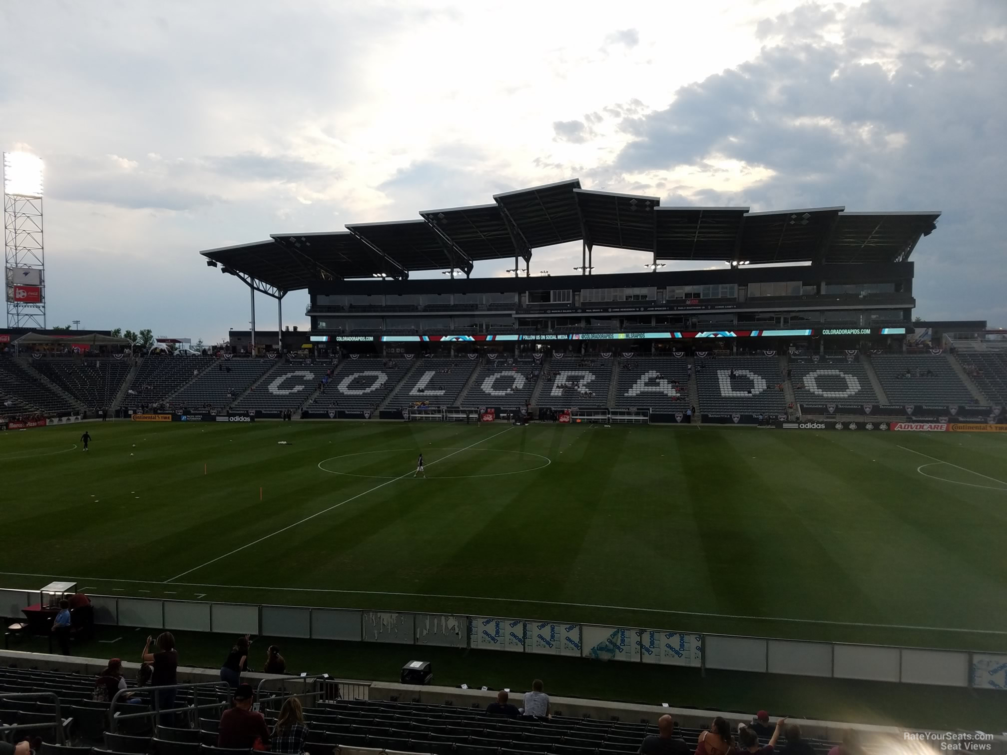 section 105, row 18 seat view  for soccer - dick