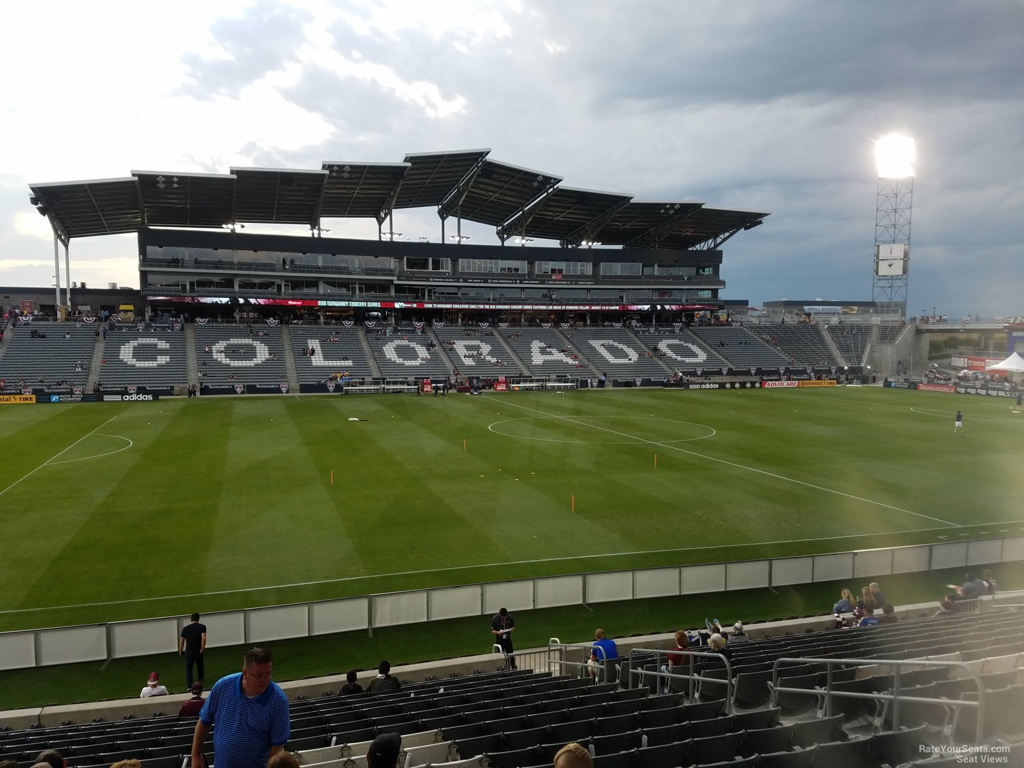section 109, row 18 seat view  for soccer - dick