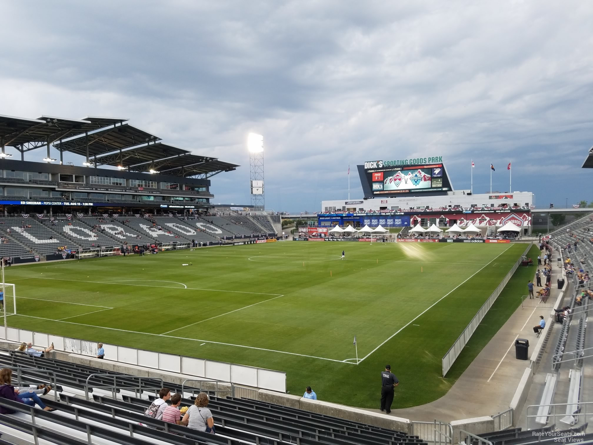 section 114, row 18 seat view  for soccer - dick