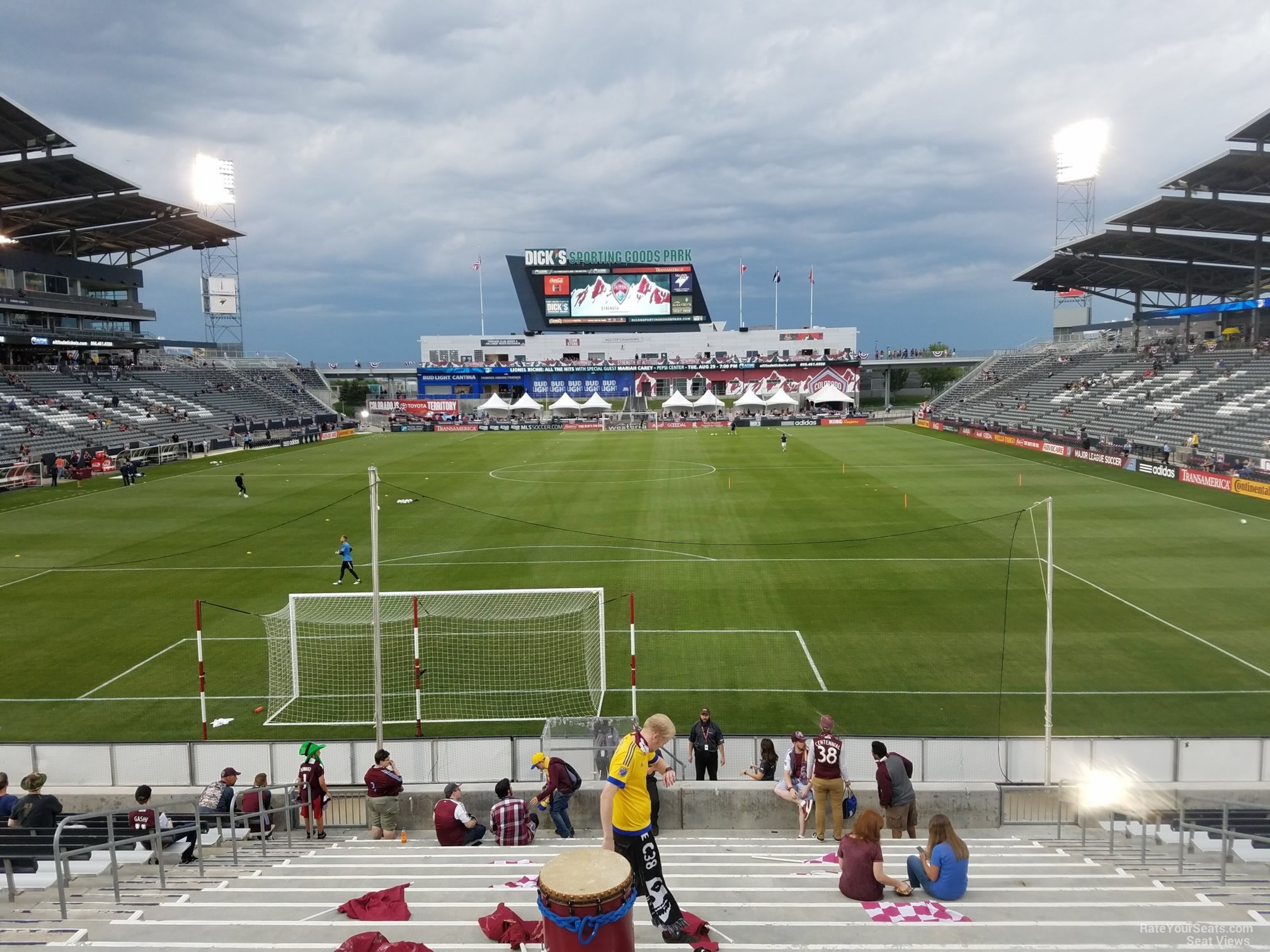 section 117, row 18 seat view  for soccer - dick