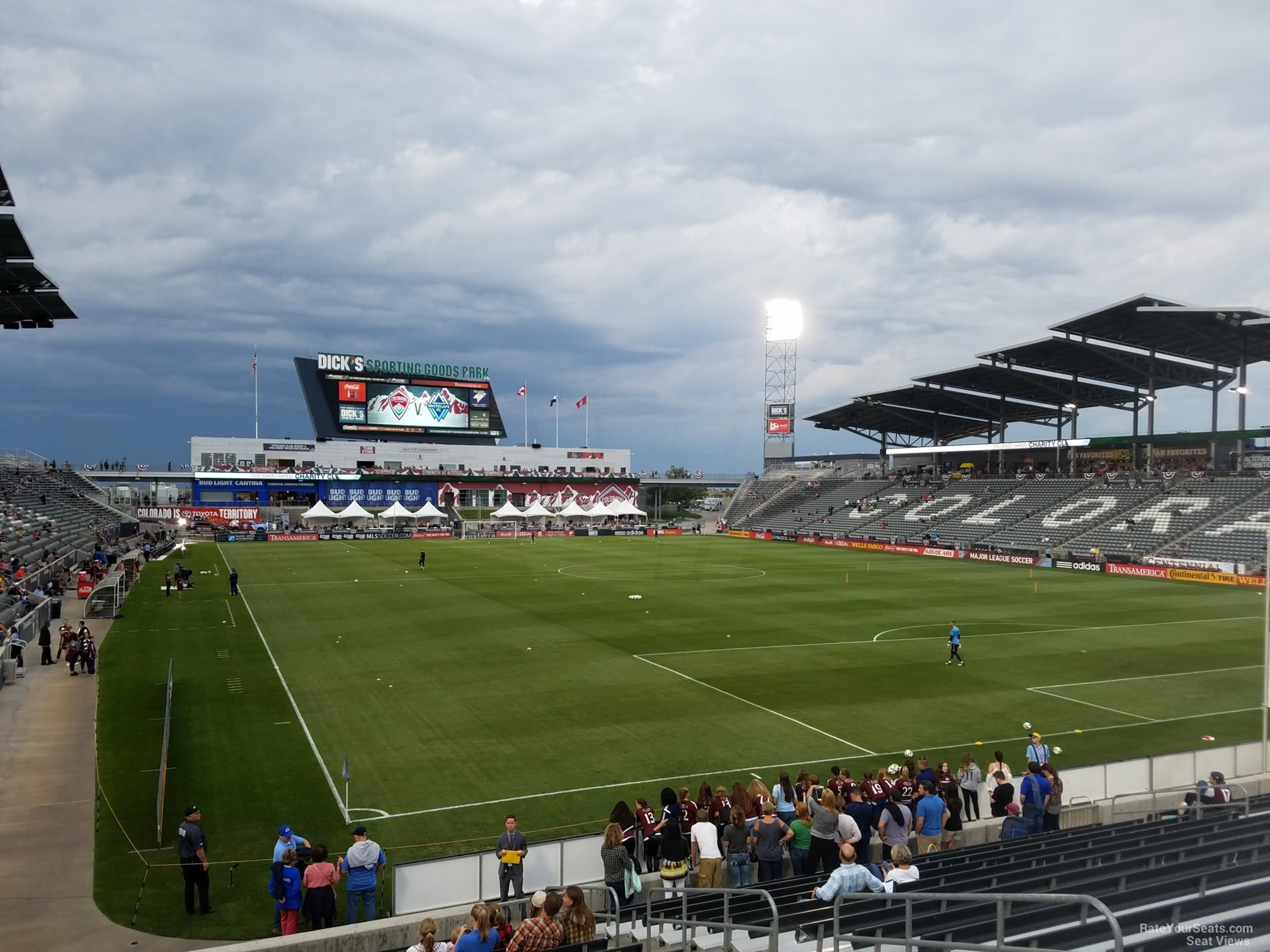 section 121, row 18 seat view  for soccer - dick