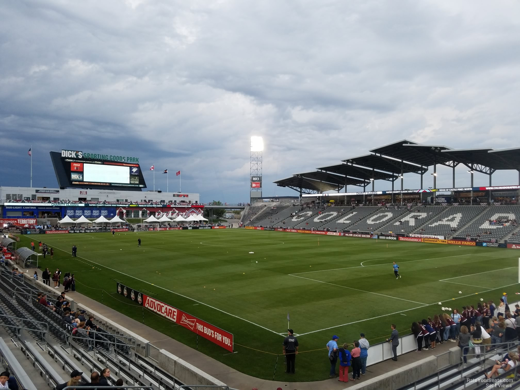 section 122, row 18 seat view  for soccer - dick