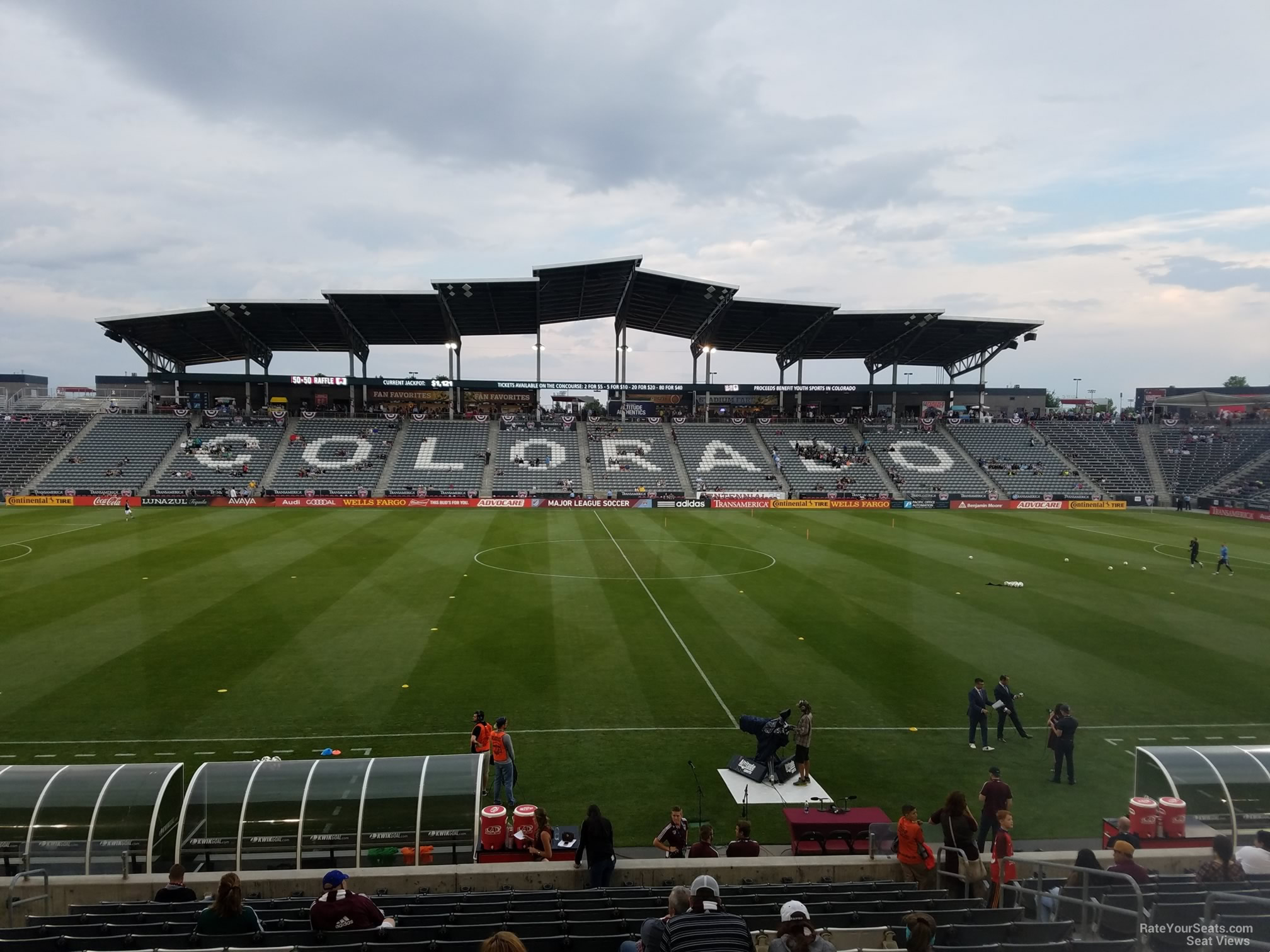 section 129, row 18 seat view  for soccer - dick