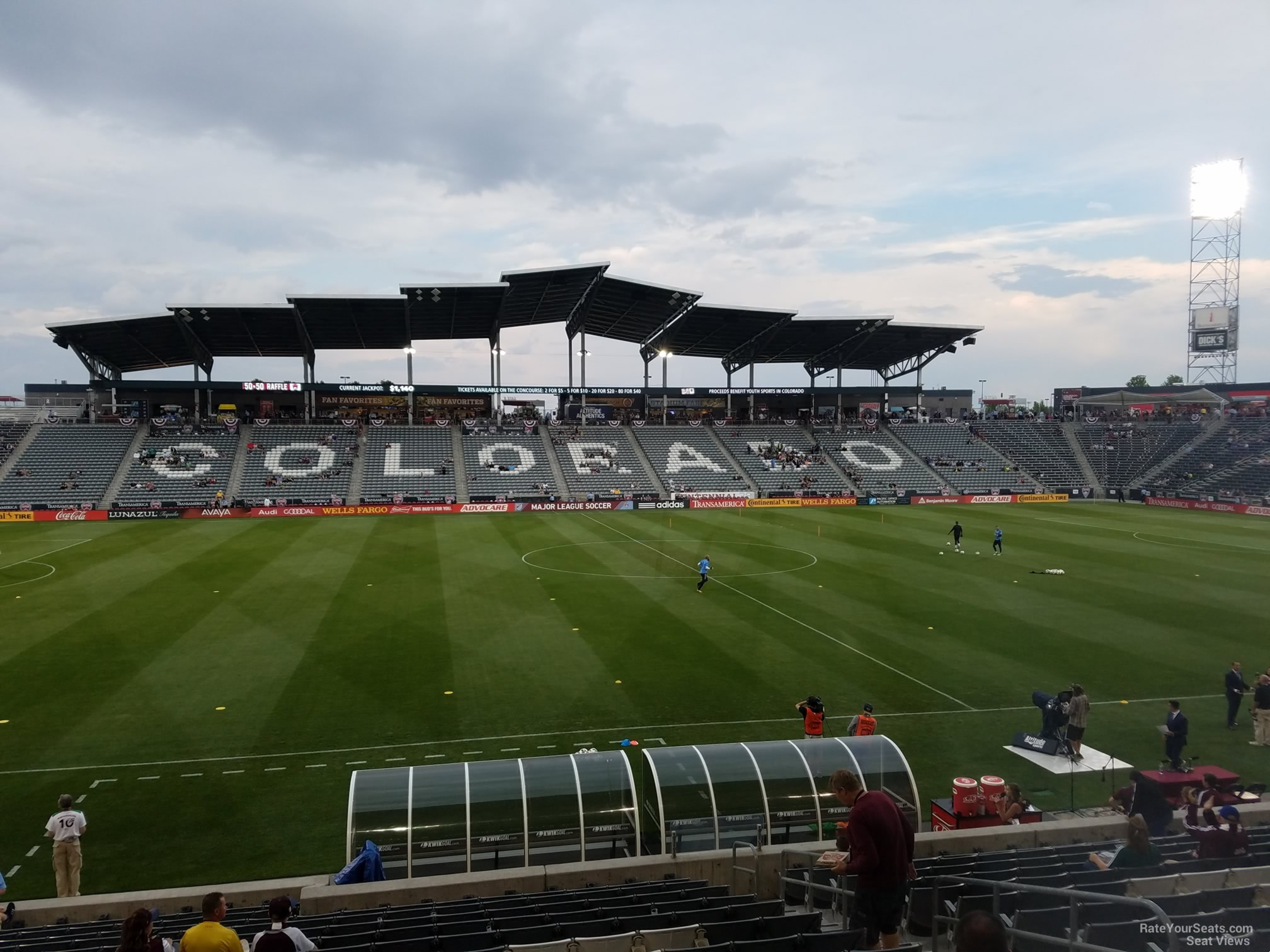 section 130, row 18 seat view  for soccer - dick