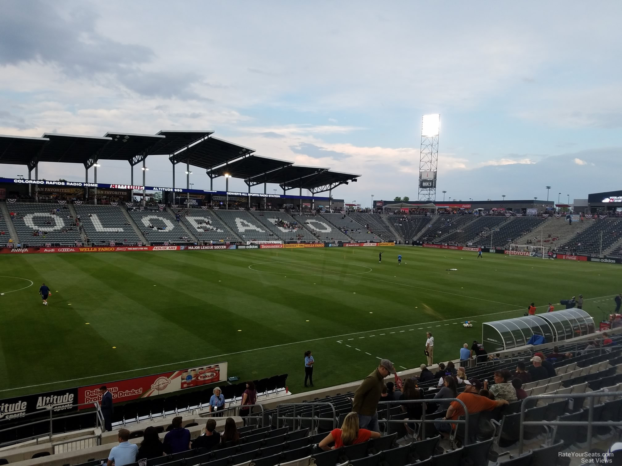 section 132, row 18 seat view  for soccer - dick