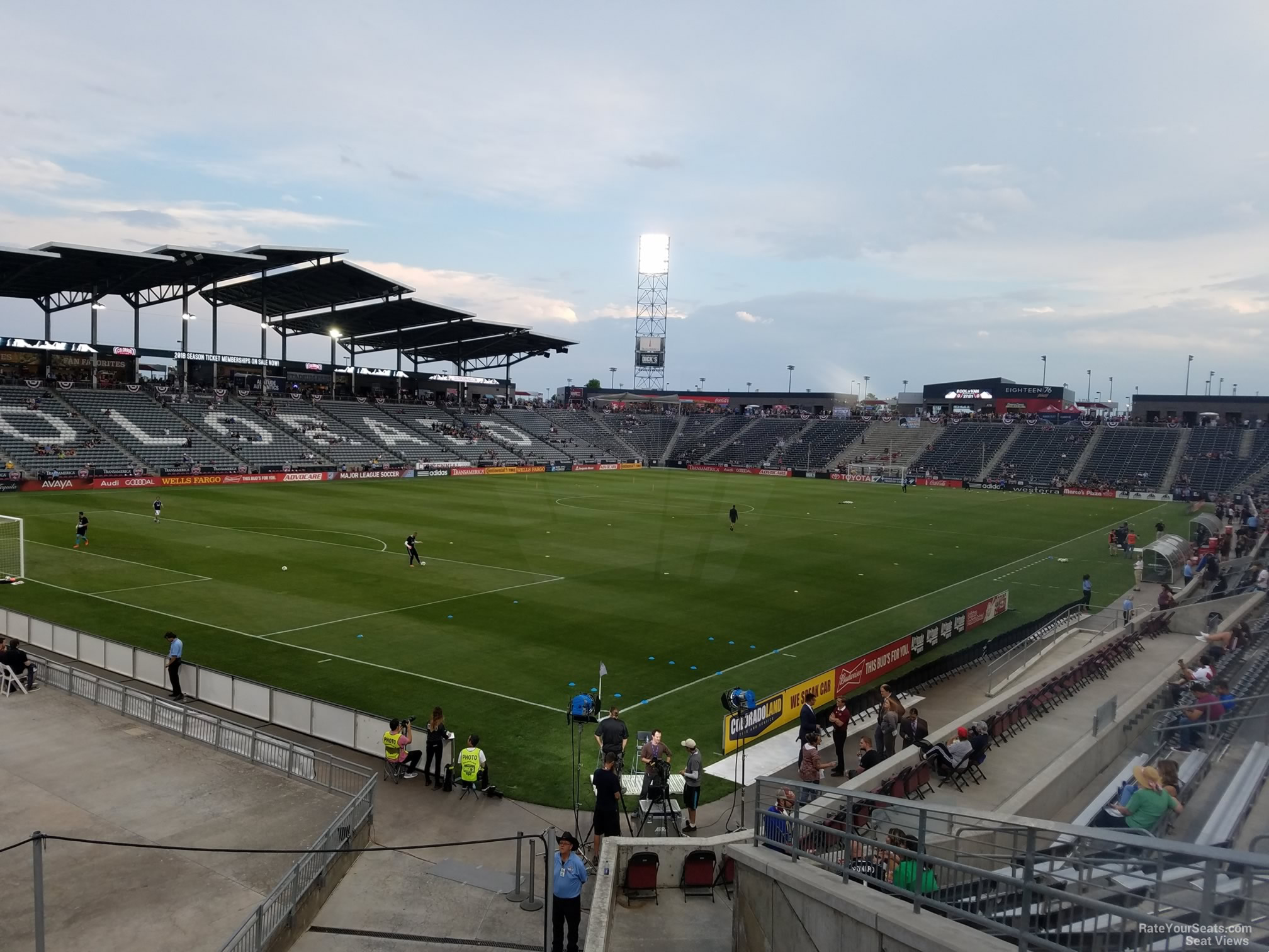 section 136, row 18 seat view  for soccer - dick