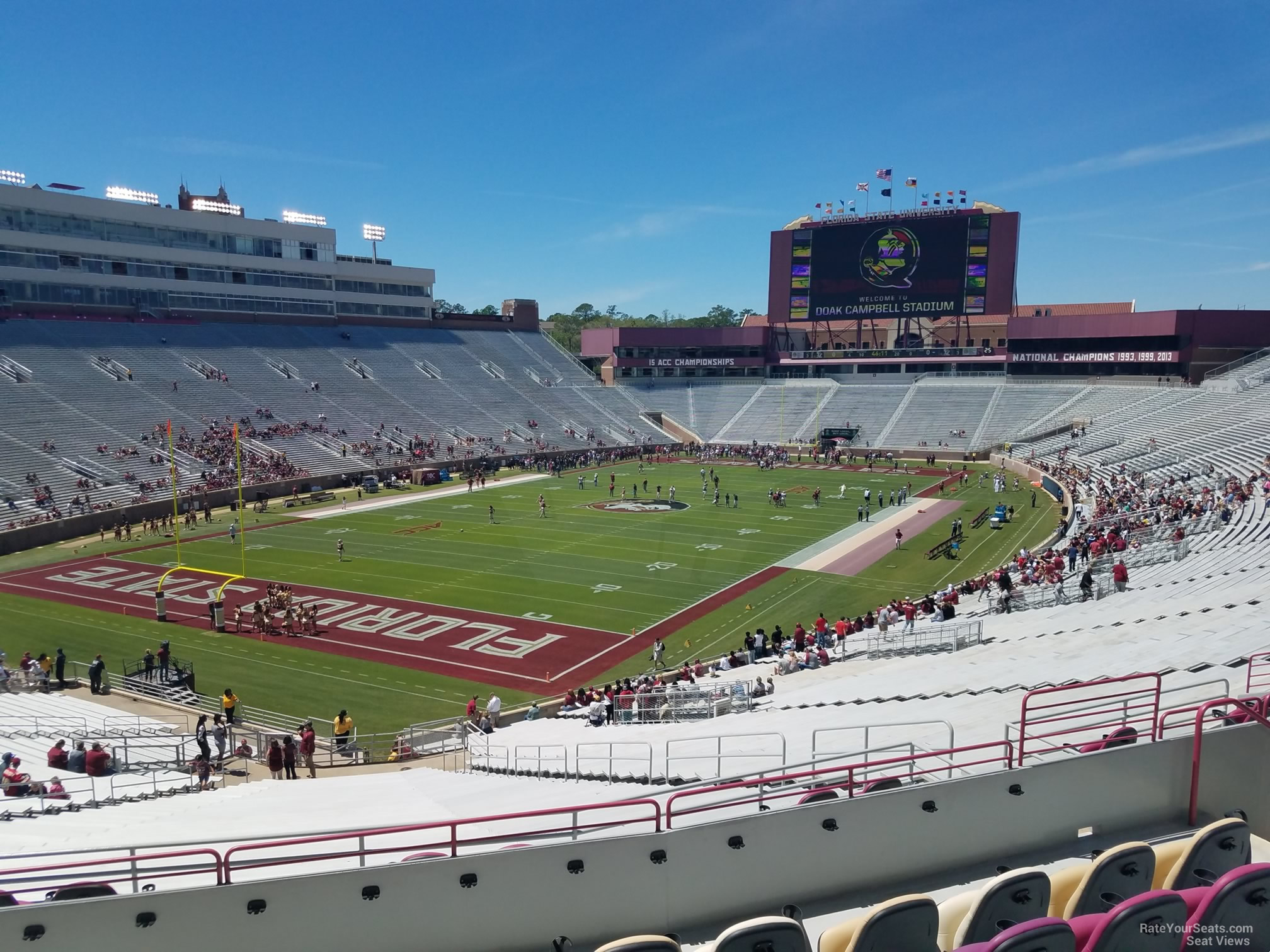 club 215 seat view  - doak campbell stadium