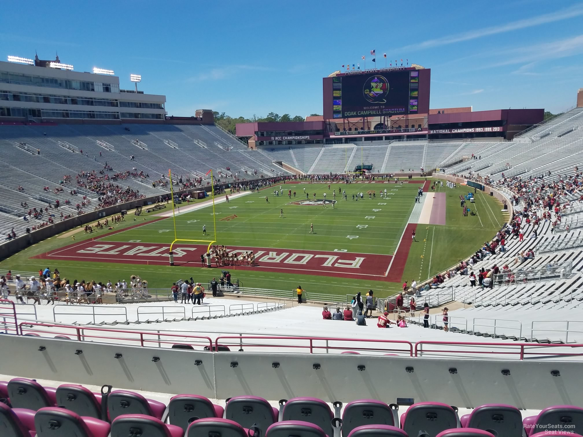 club 217 seat view  - doak campbell stadium