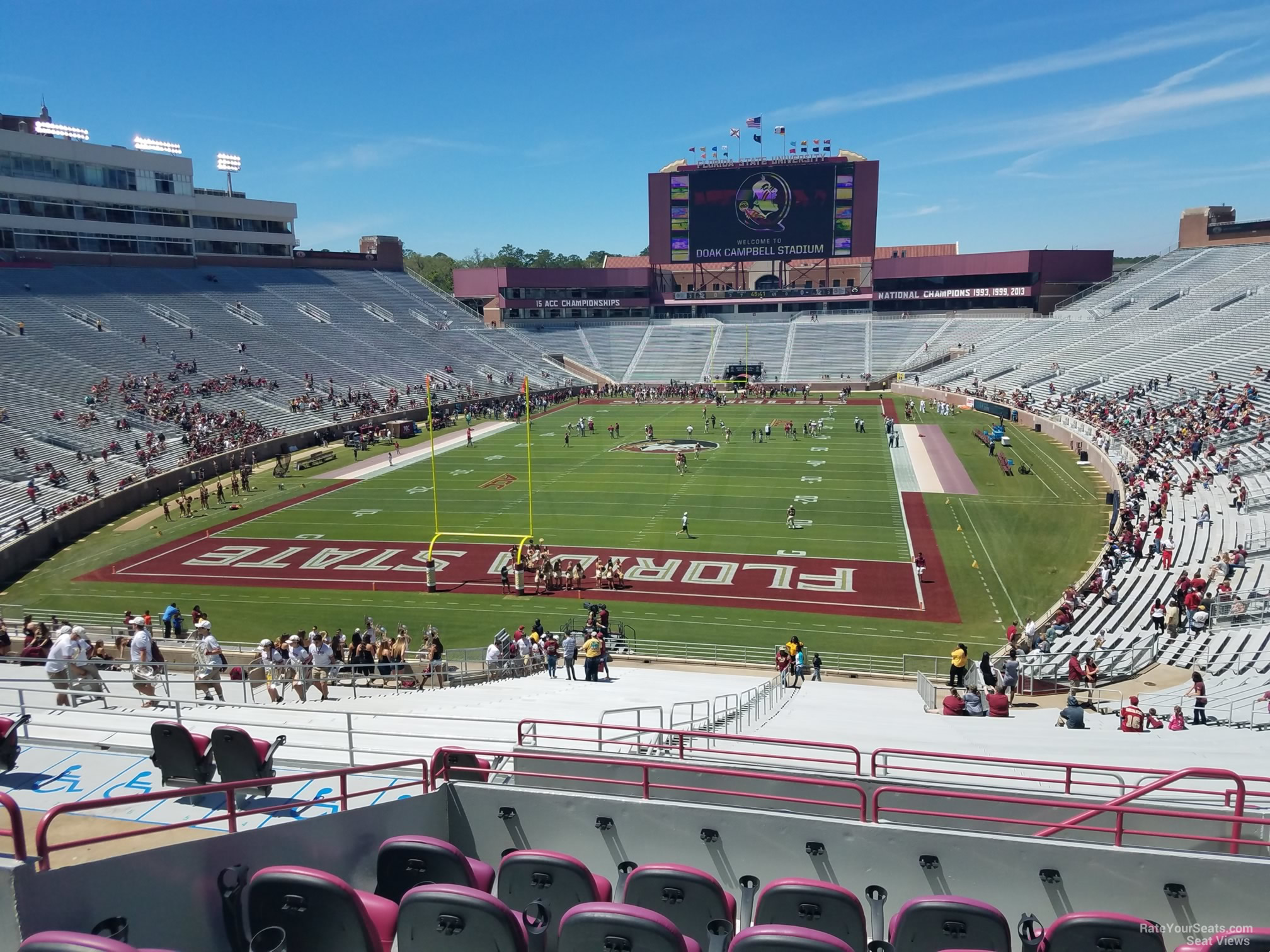 club 218 seat view  - doak campbell stadium