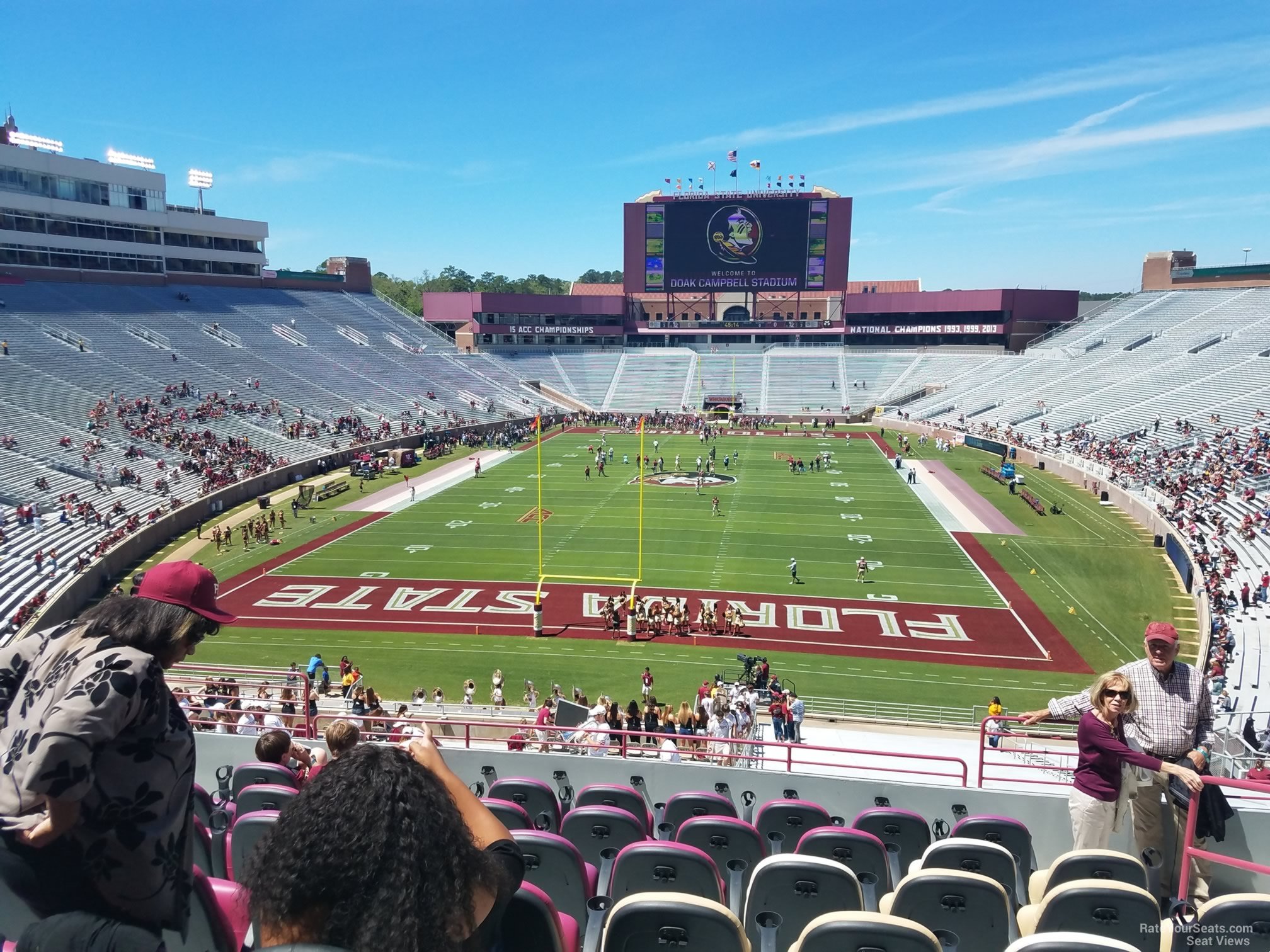 club 220 seat view  - doak campbell stadium