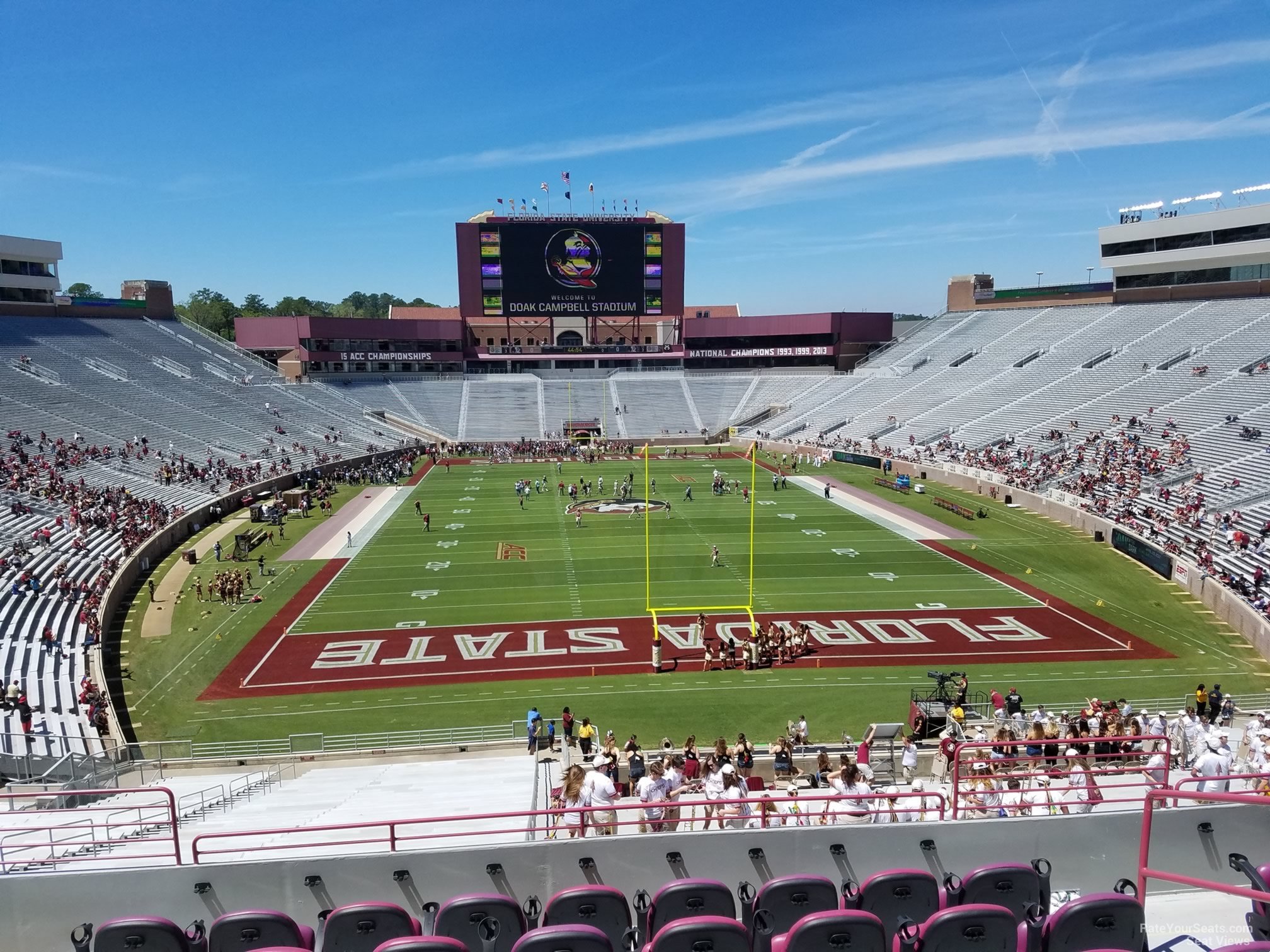 club 222 seat view  - doak campbell stadium