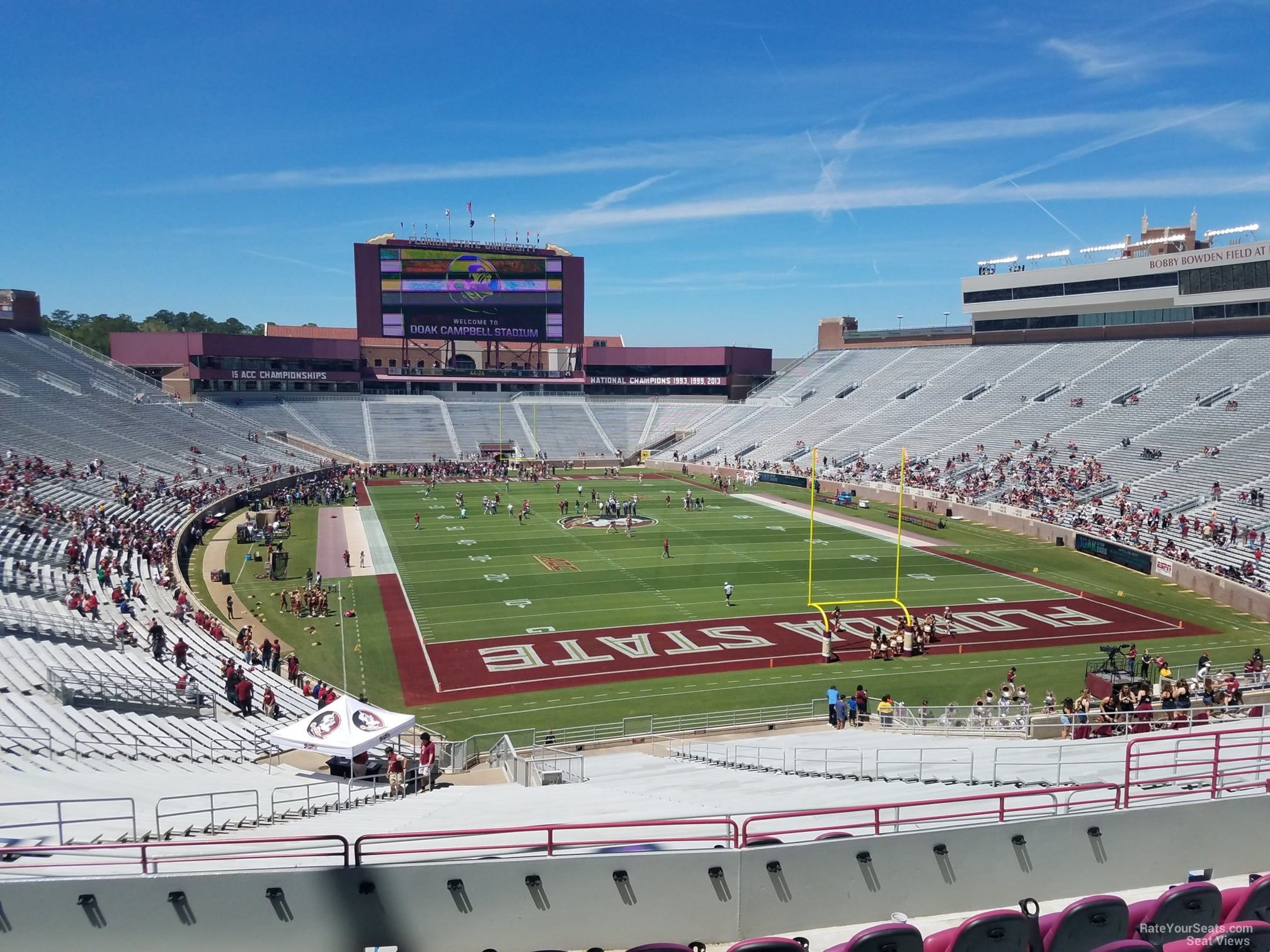 club 225 seat view  - doak campbell stadium