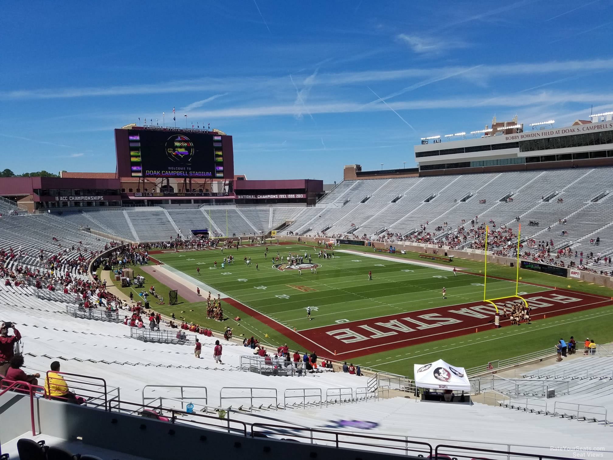 club 227 seat view  - doak campbell stadium