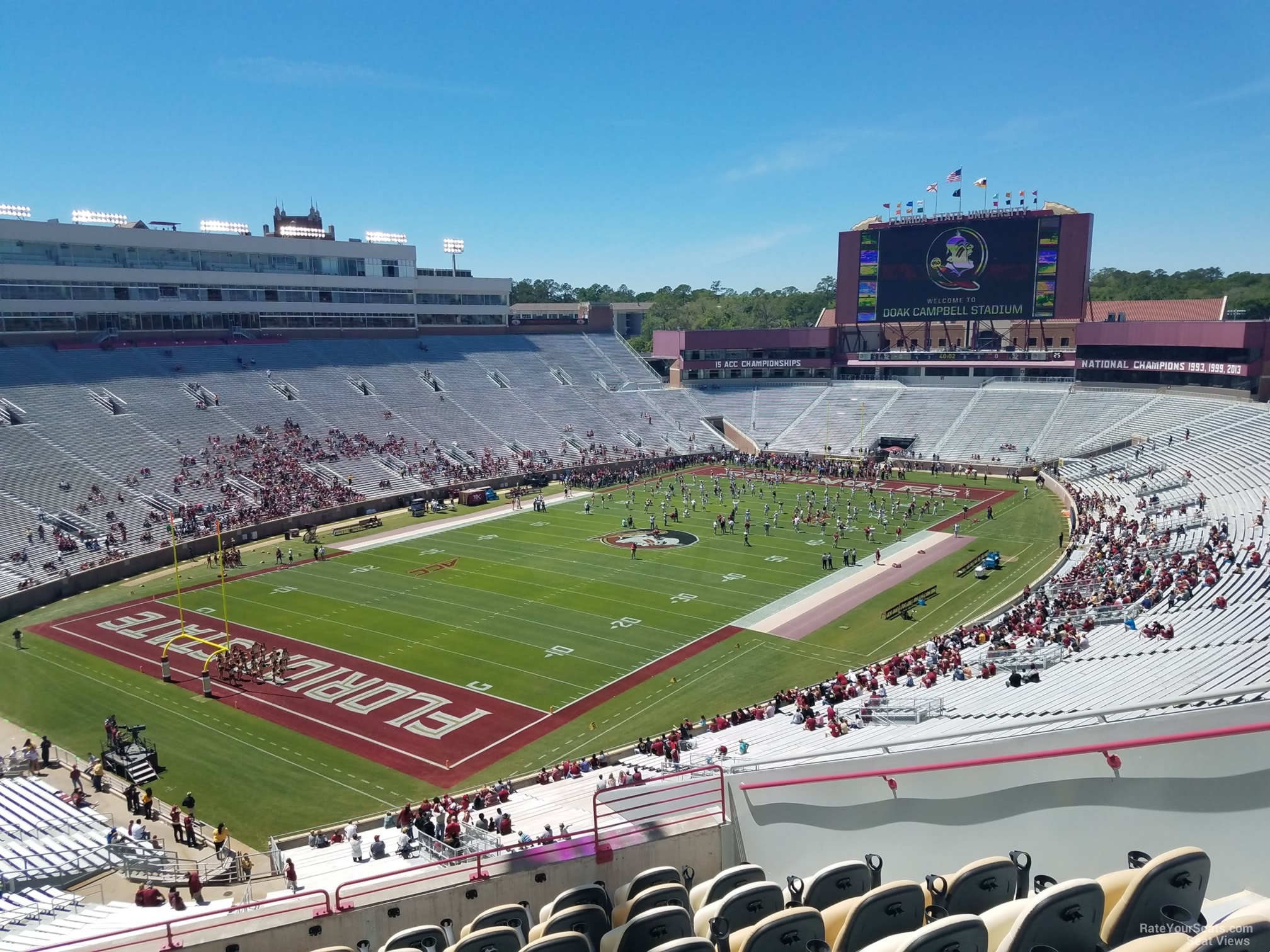 club 315 seat view  - doak campbell stadium