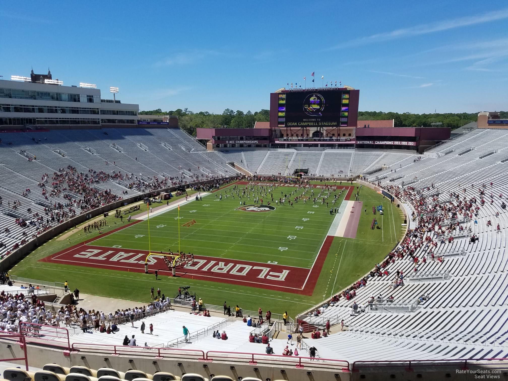 club 318 seat view  - doak campbell stadium