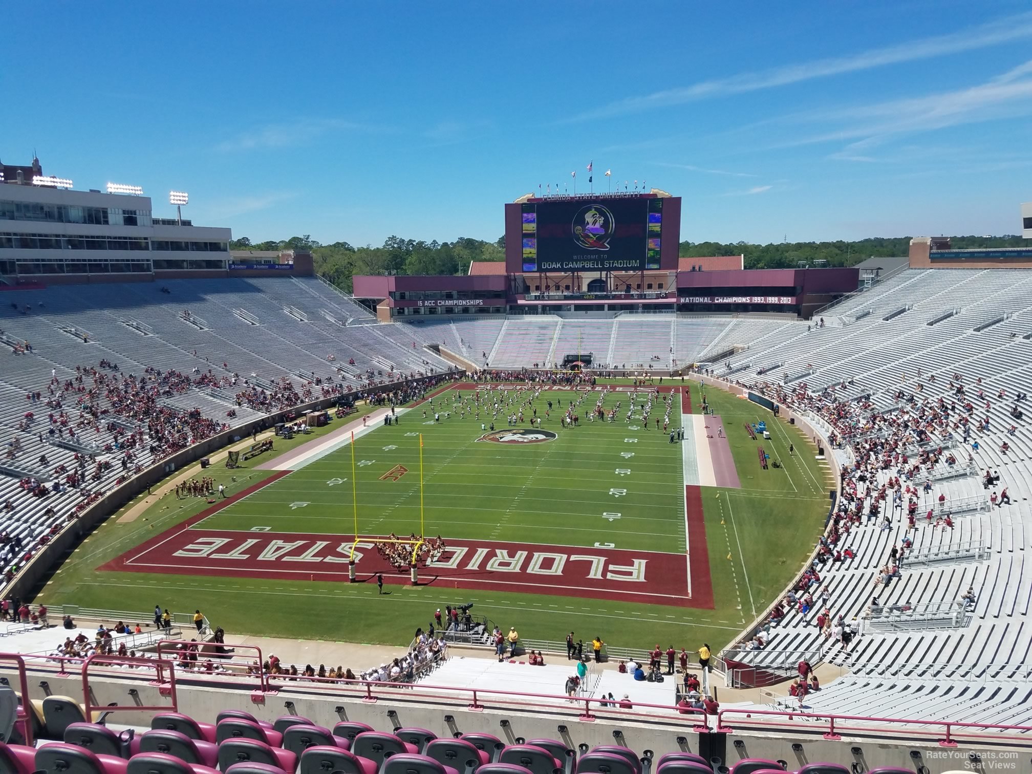 club 319 seat view  - doak campbell stadium