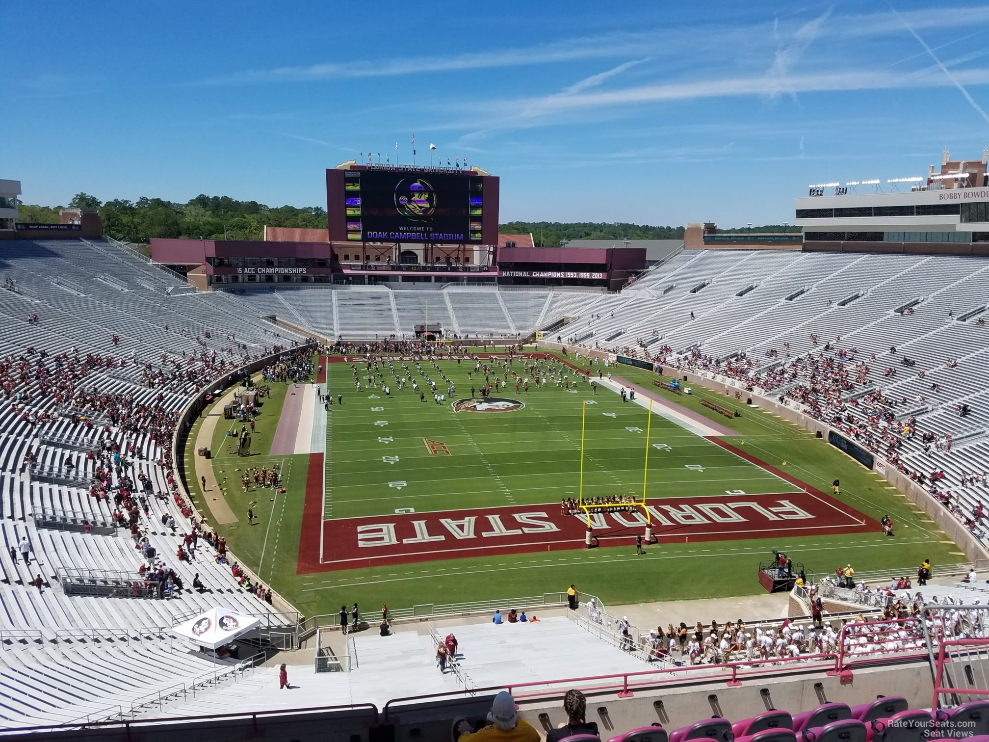 club 323 seat view  - doak campbell stadium