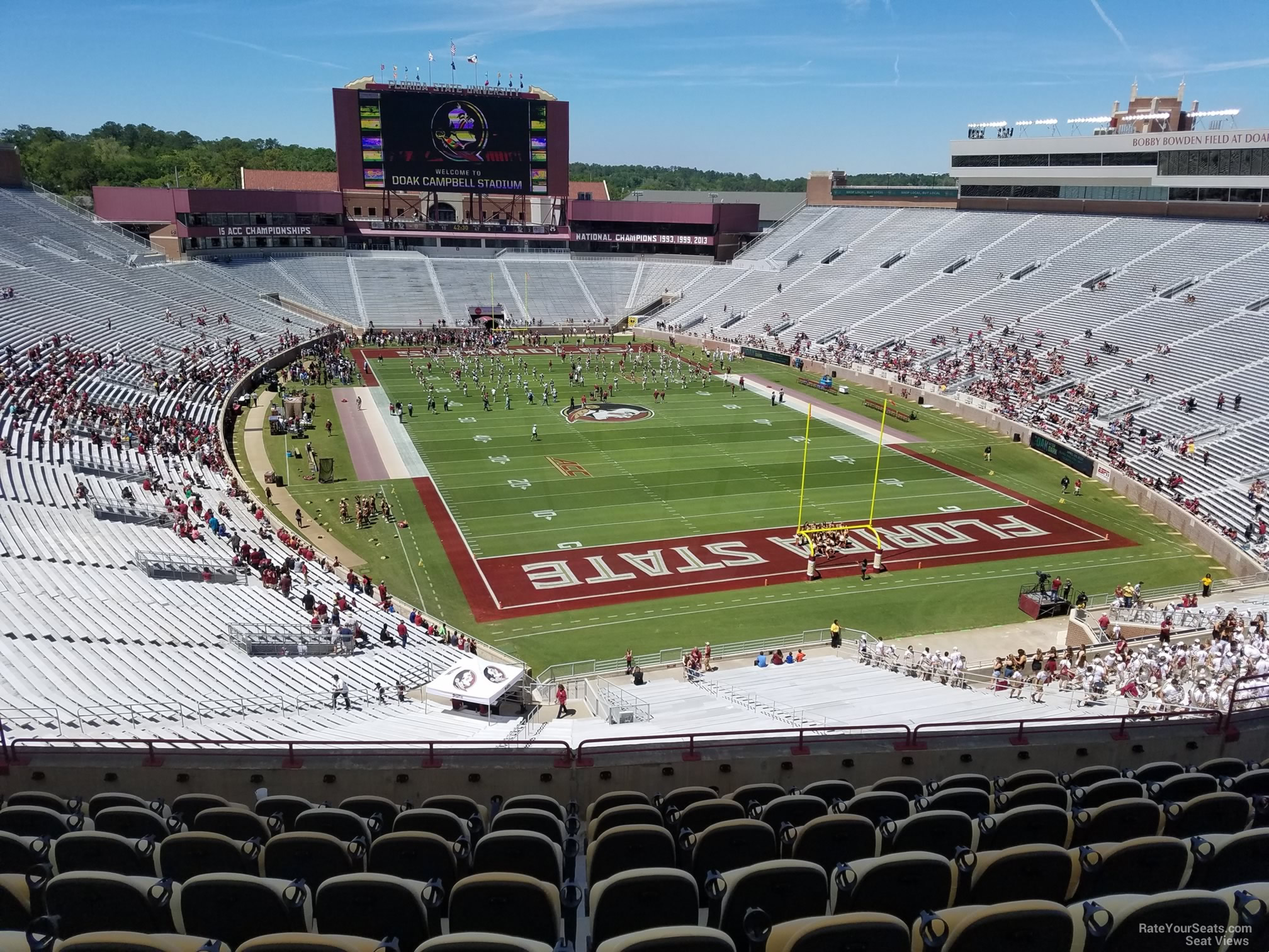 club 324 seat view  - doak campbell stadium