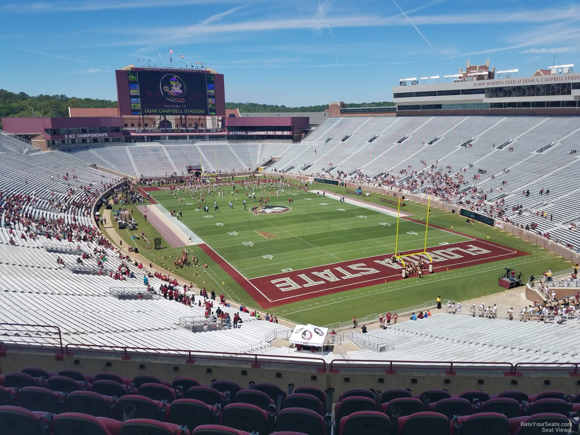 club 325 seat view  - doak campbell stadium