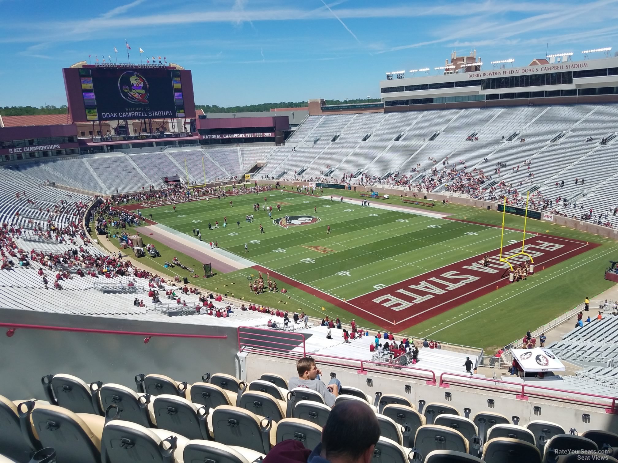 club 327 seat view  - doak campbell stadium