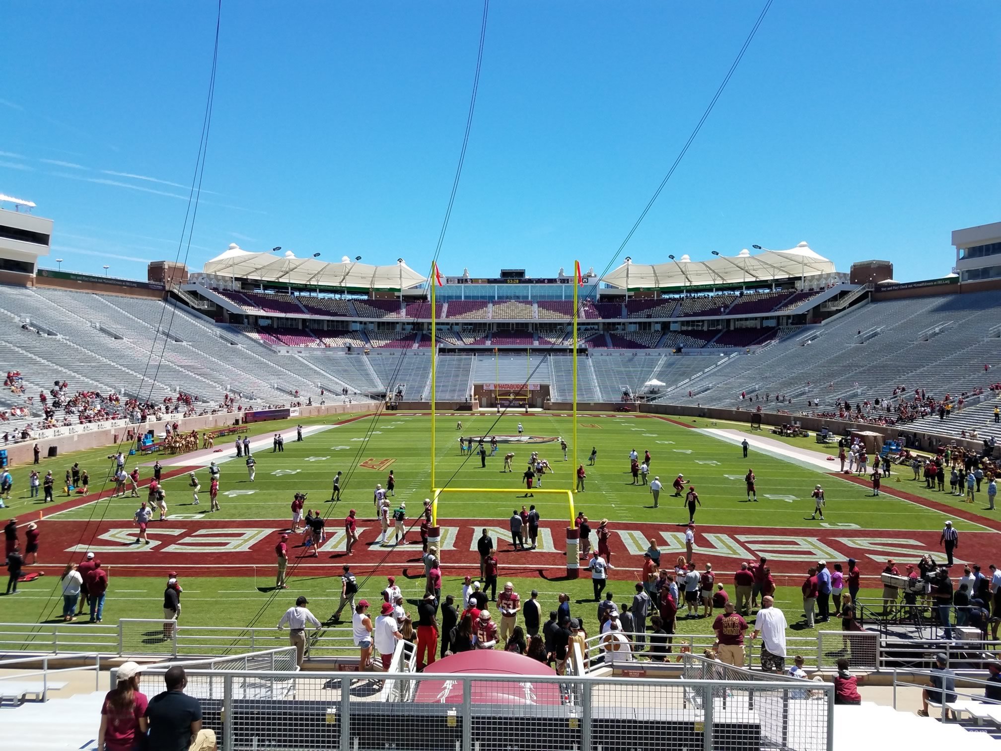 section 1, row 25 seat view  - doak campbell stadium