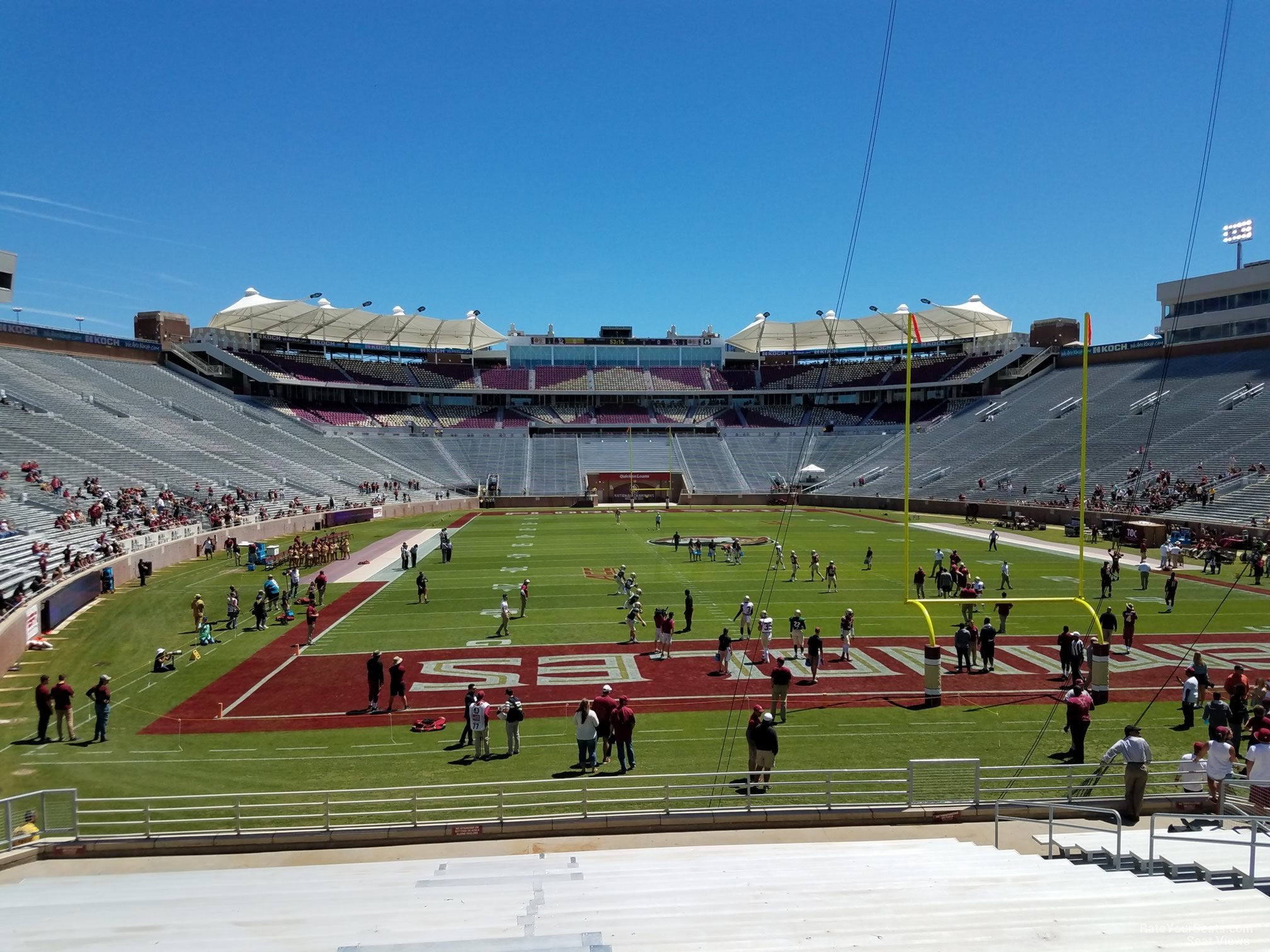 section 2, row 25 seat view  - doak campbell stadium
