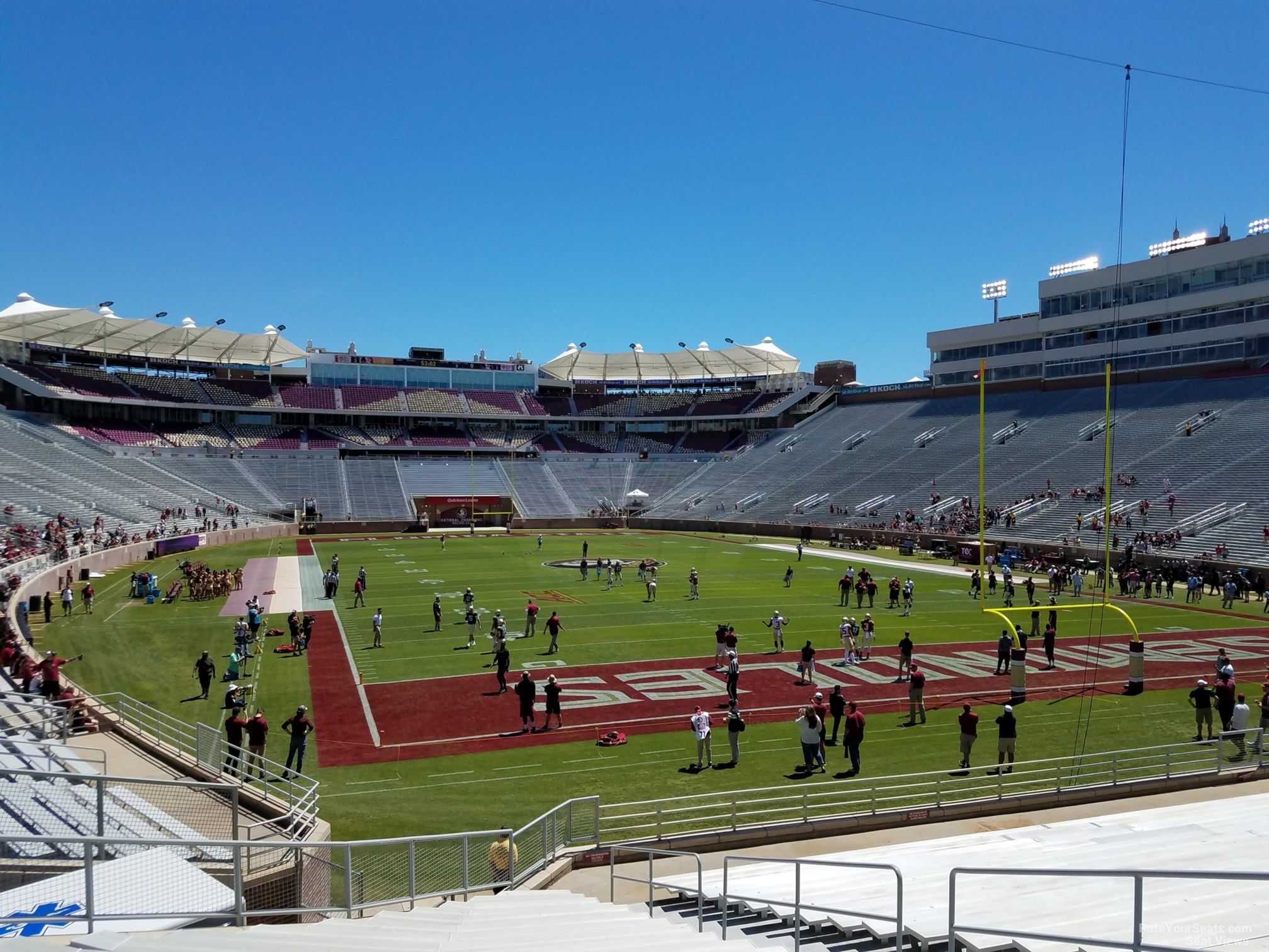 section 3, row 25 seat view  - doak campbell stadium