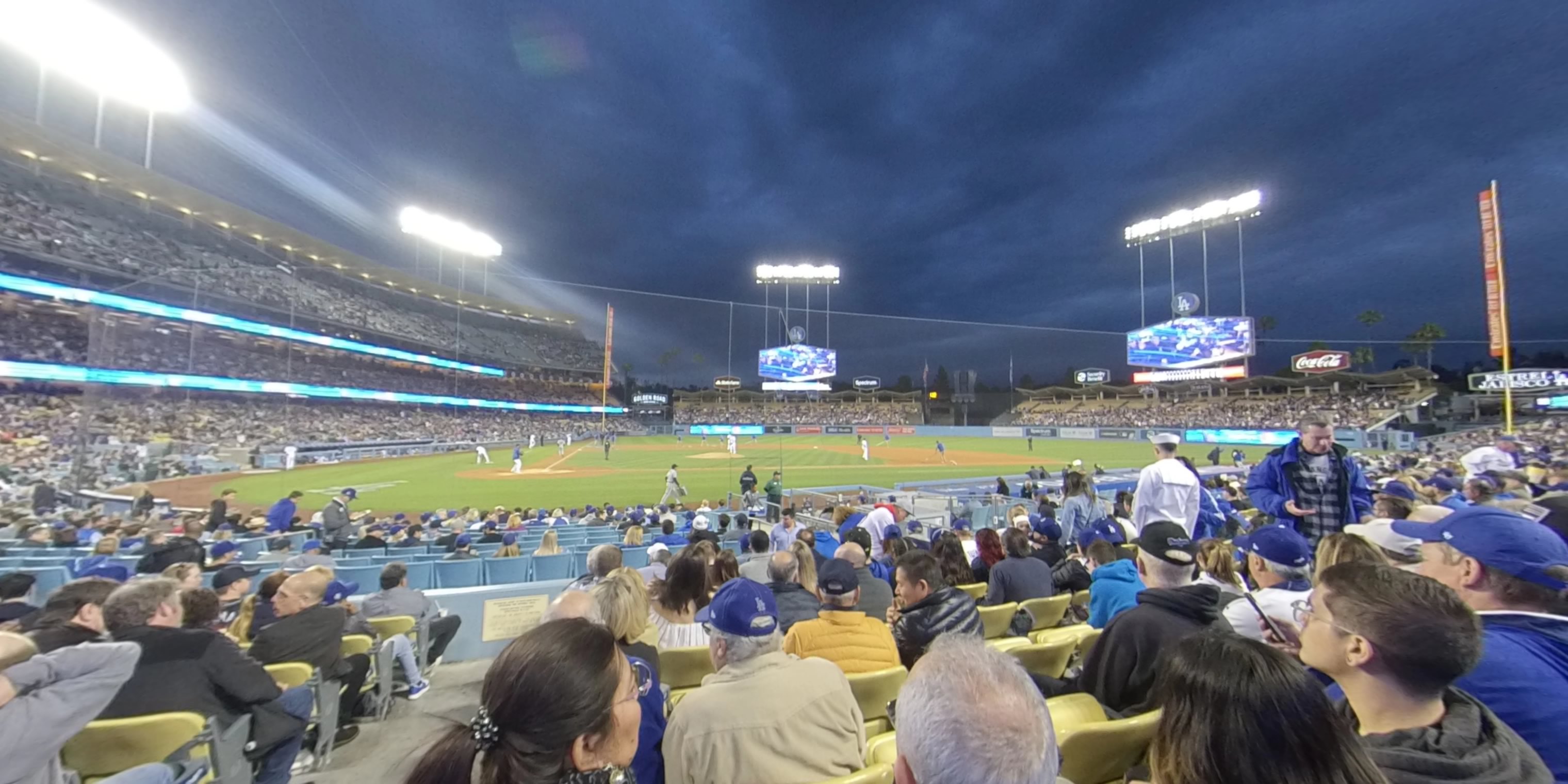 section 10 panoramic seat view  - dodger stadium