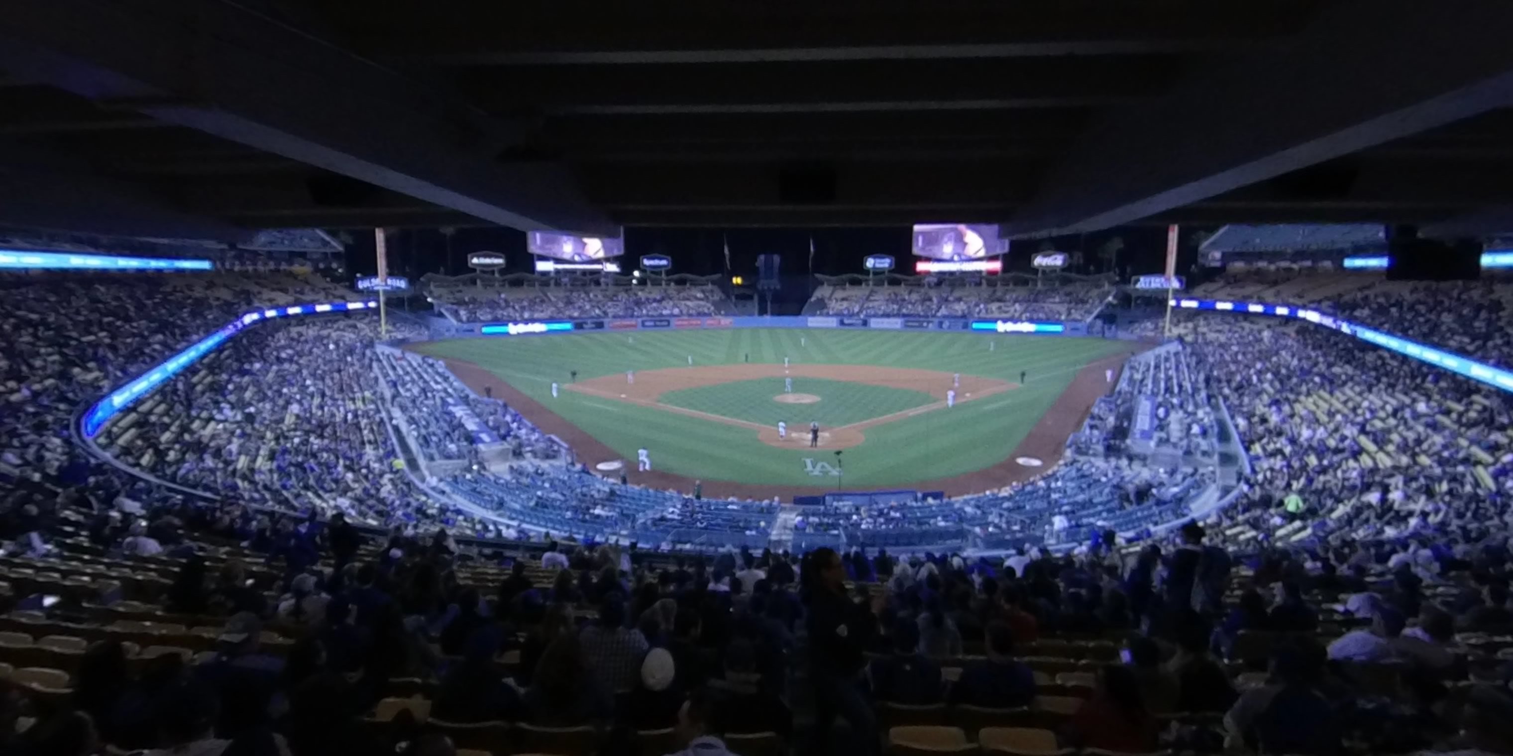 section 101 panoramic seat view  - dodger stadium