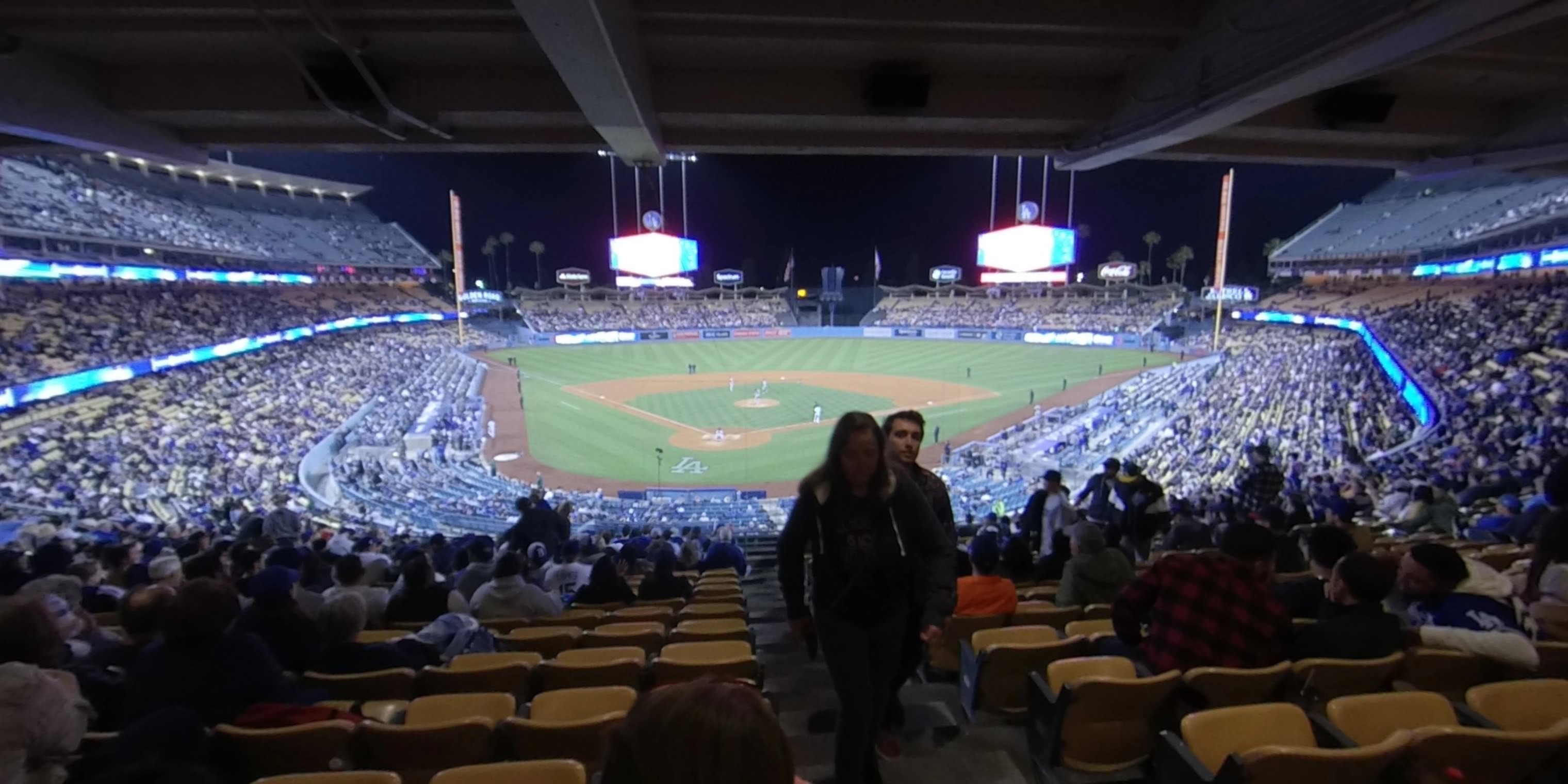 section 106 panoramic seat view  for baseball - dodger stadium