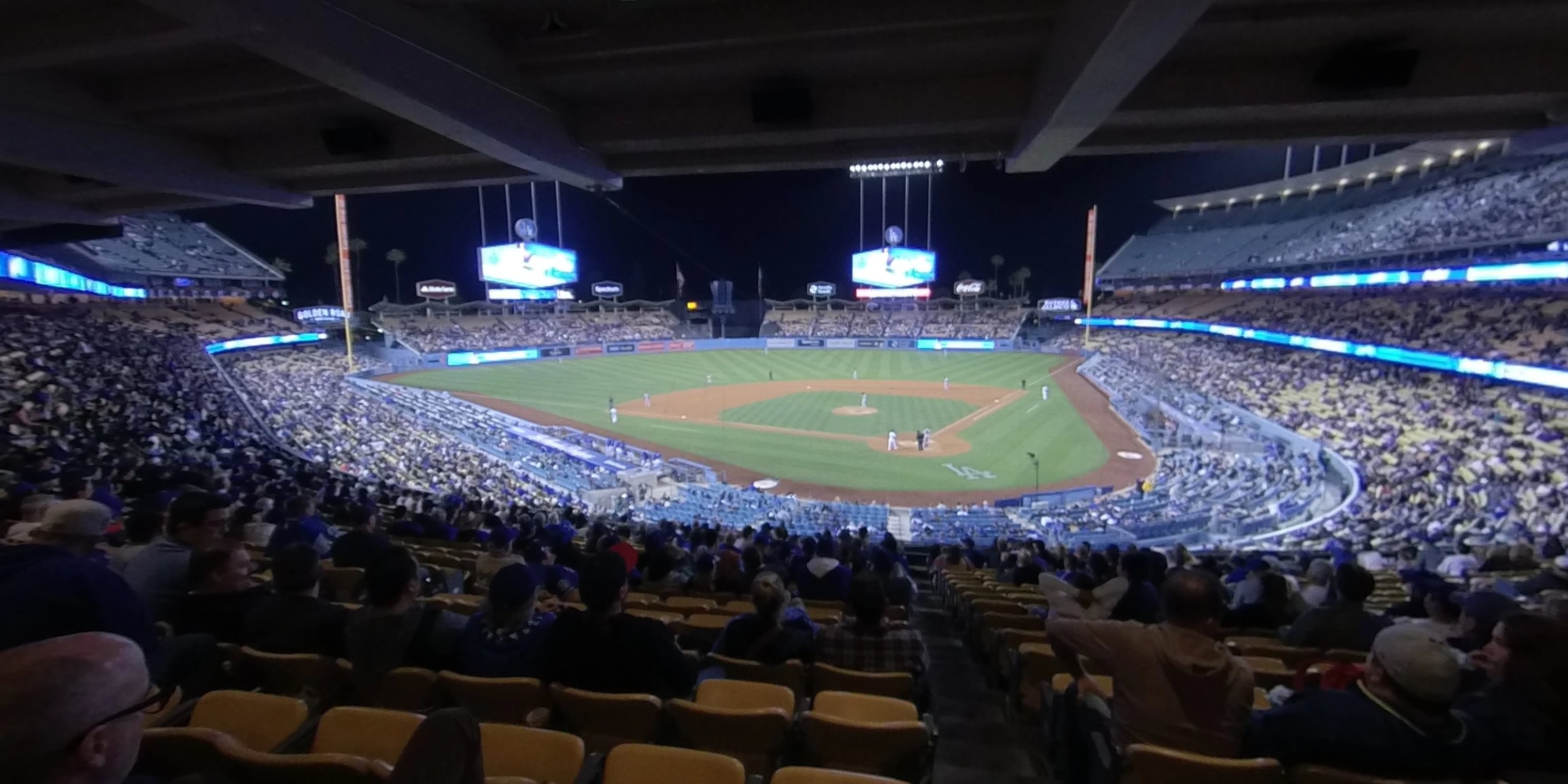 section 109 panoramic seat view  - dodger stadium