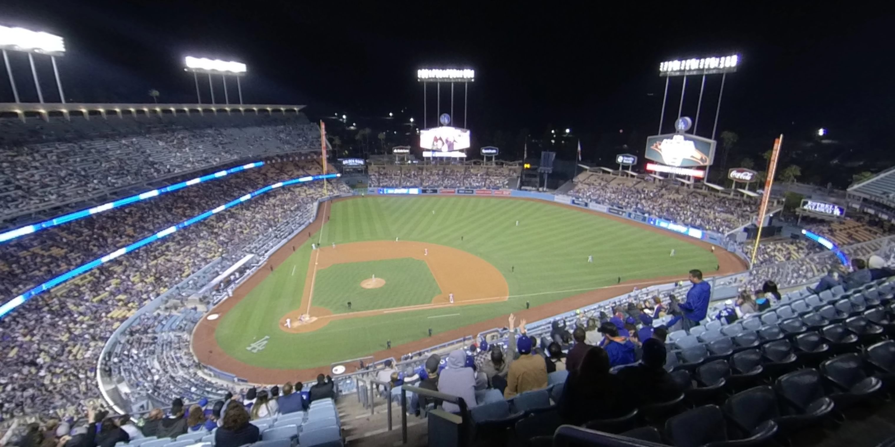 top deck 10 panoramic seat view  - dodger stadium