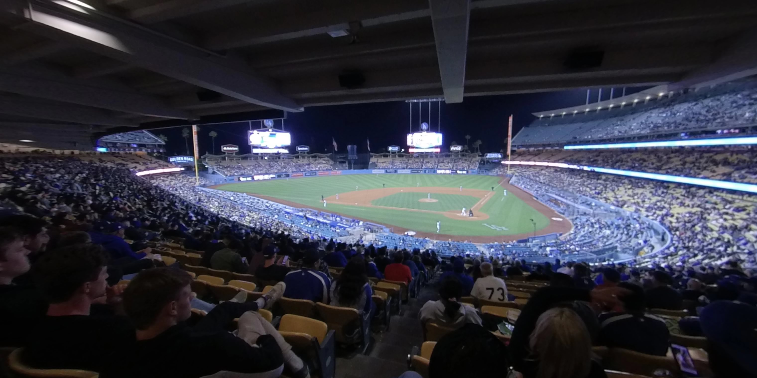 section 113 panoramic seat view  for baseball - uniqlo field at dodger stadium