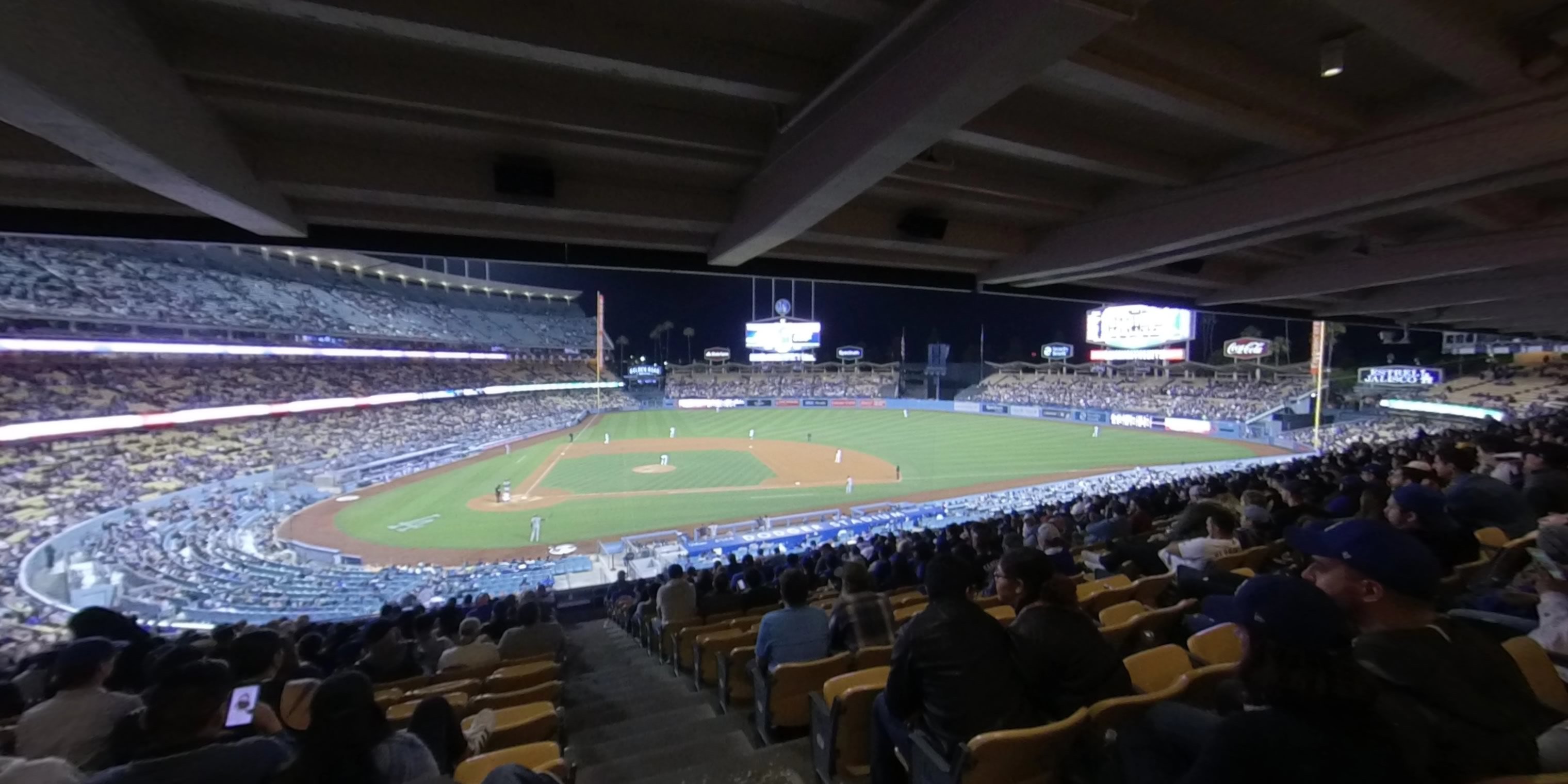 section 122 panoramic seat view  - dodger stadium