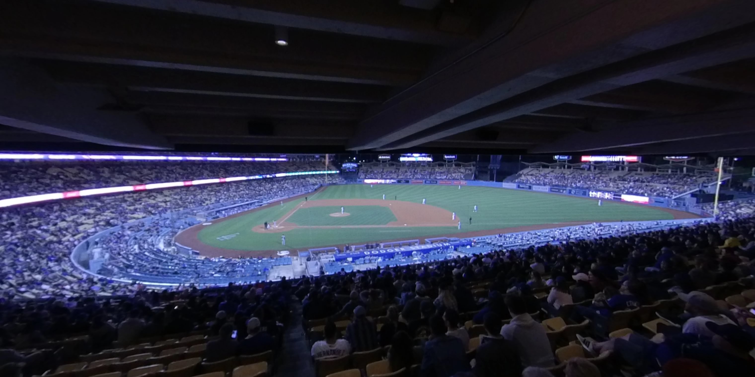 section 126 panoramic seat view for baseball - dodger stadium