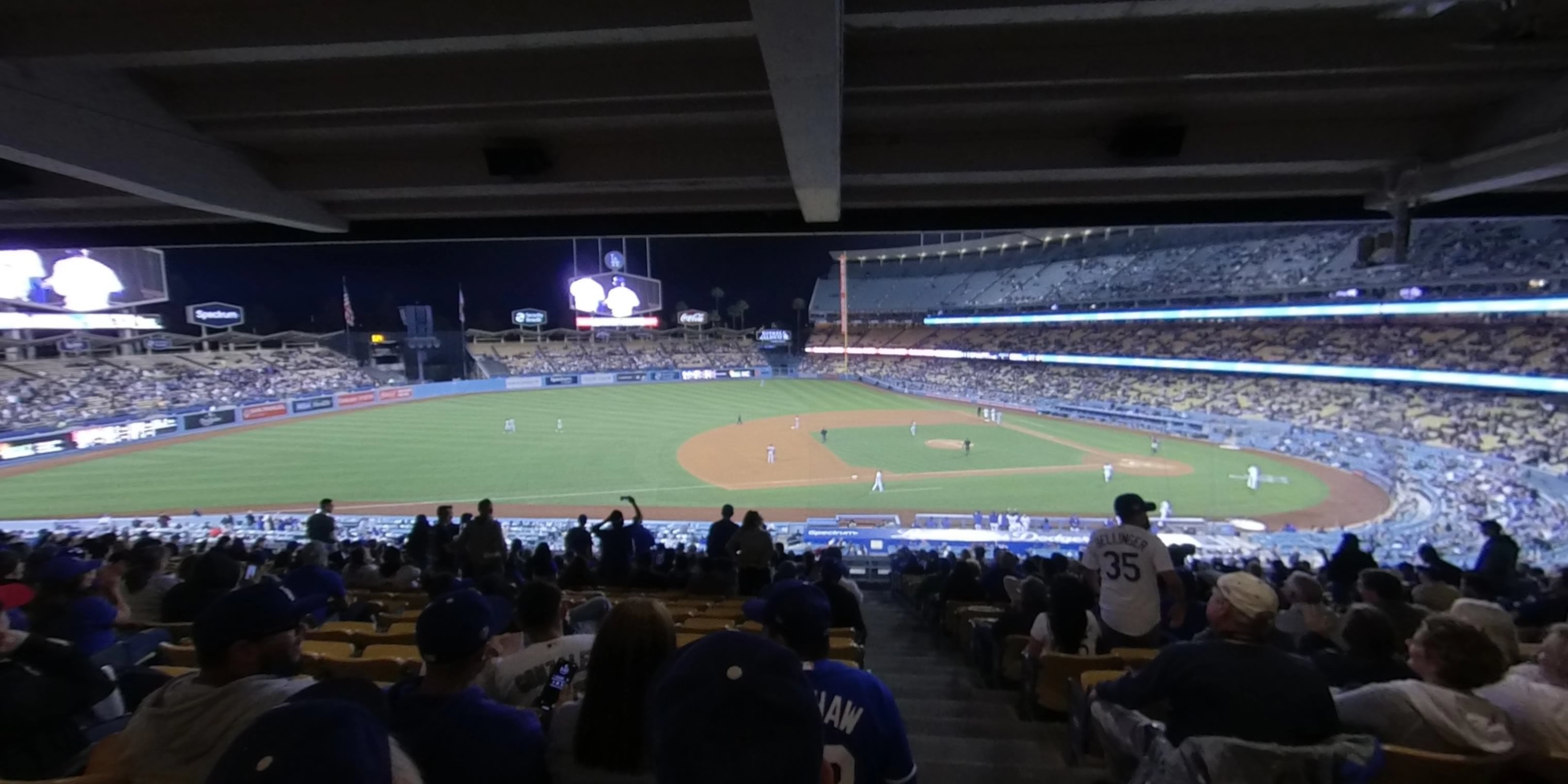 section 133 panoramic seat view  for baseball - dodger stadium