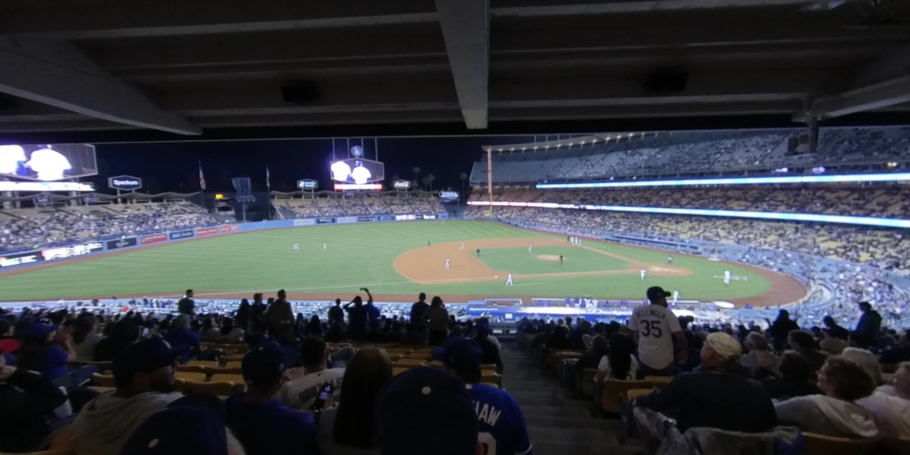 section 133 panoramic seat view  - dodger stadium