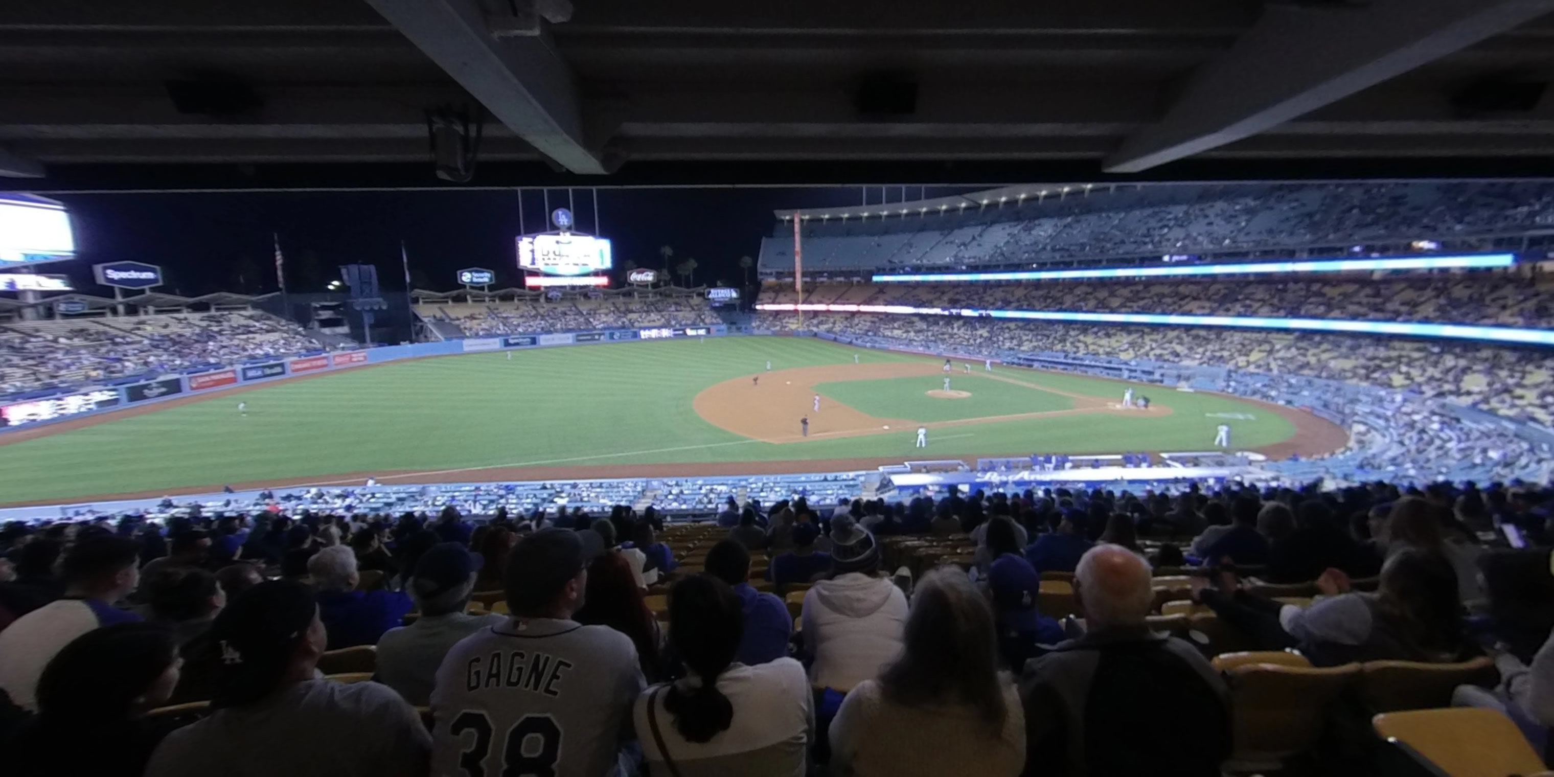 section 137 panoramic seat view  - dodger stadium