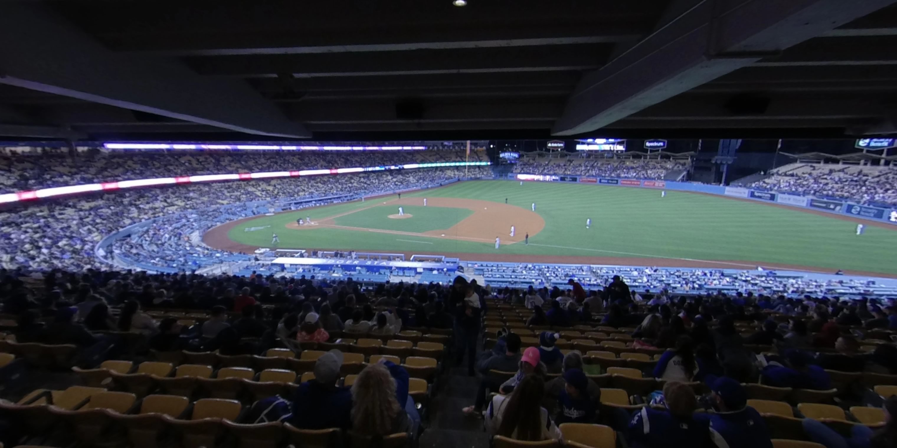 section 138 panoramic seat view  - dodger stadium