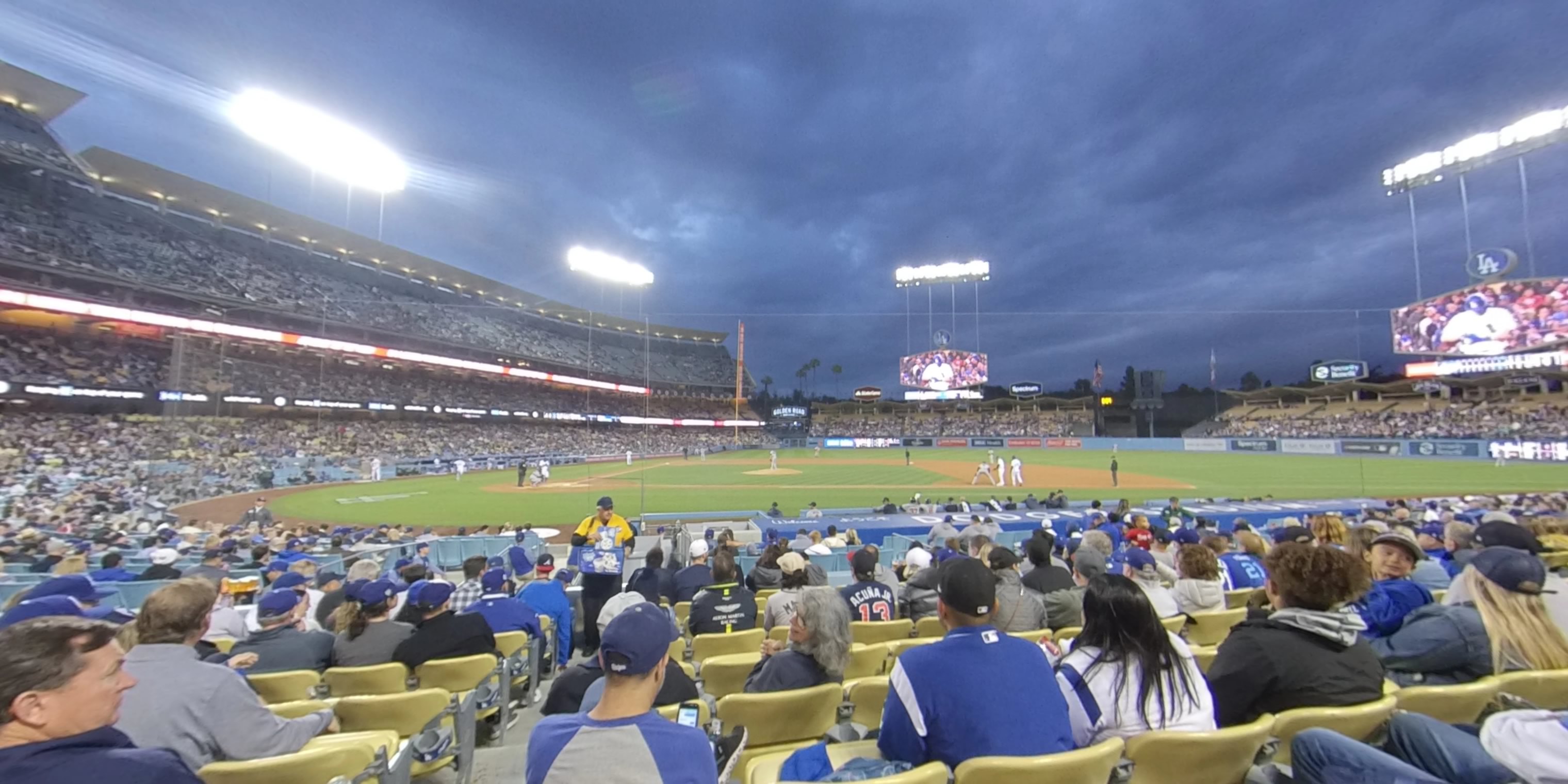 section 14 panoramic seat view  - dodger stadium