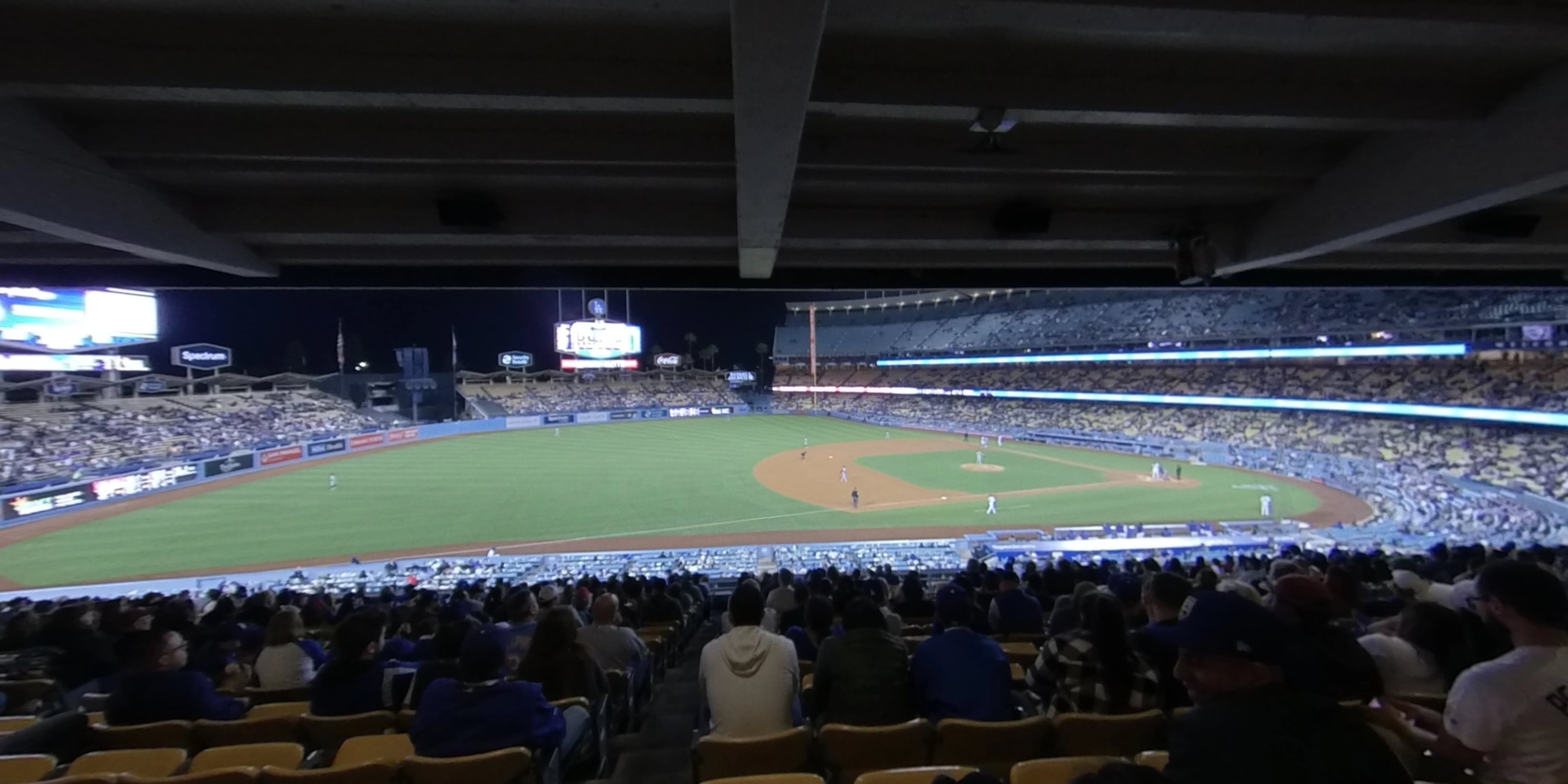 section 141 panoramic seat view  for baseball - dodger stadium