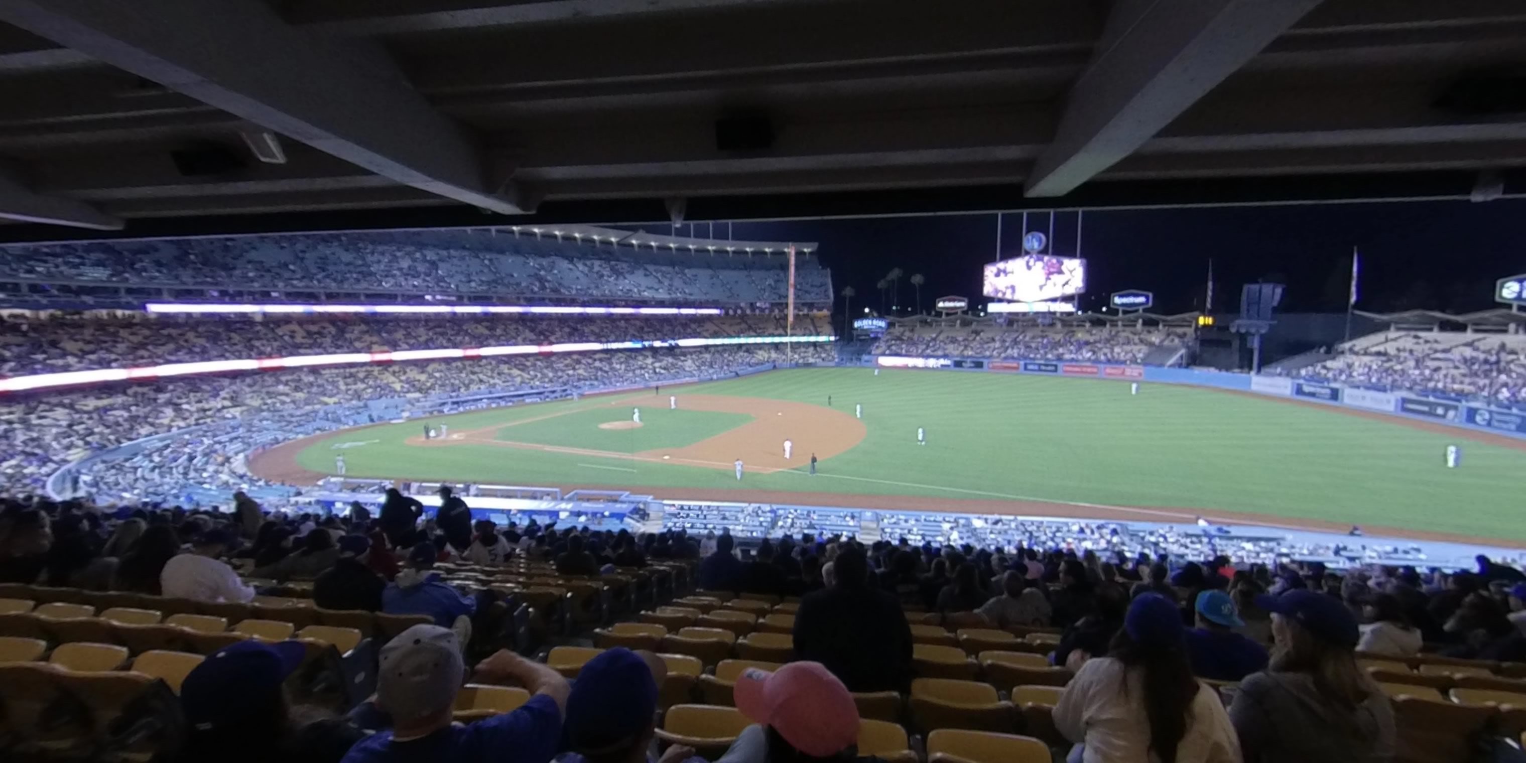 section 142 panoramic seat view  - dodger stadium